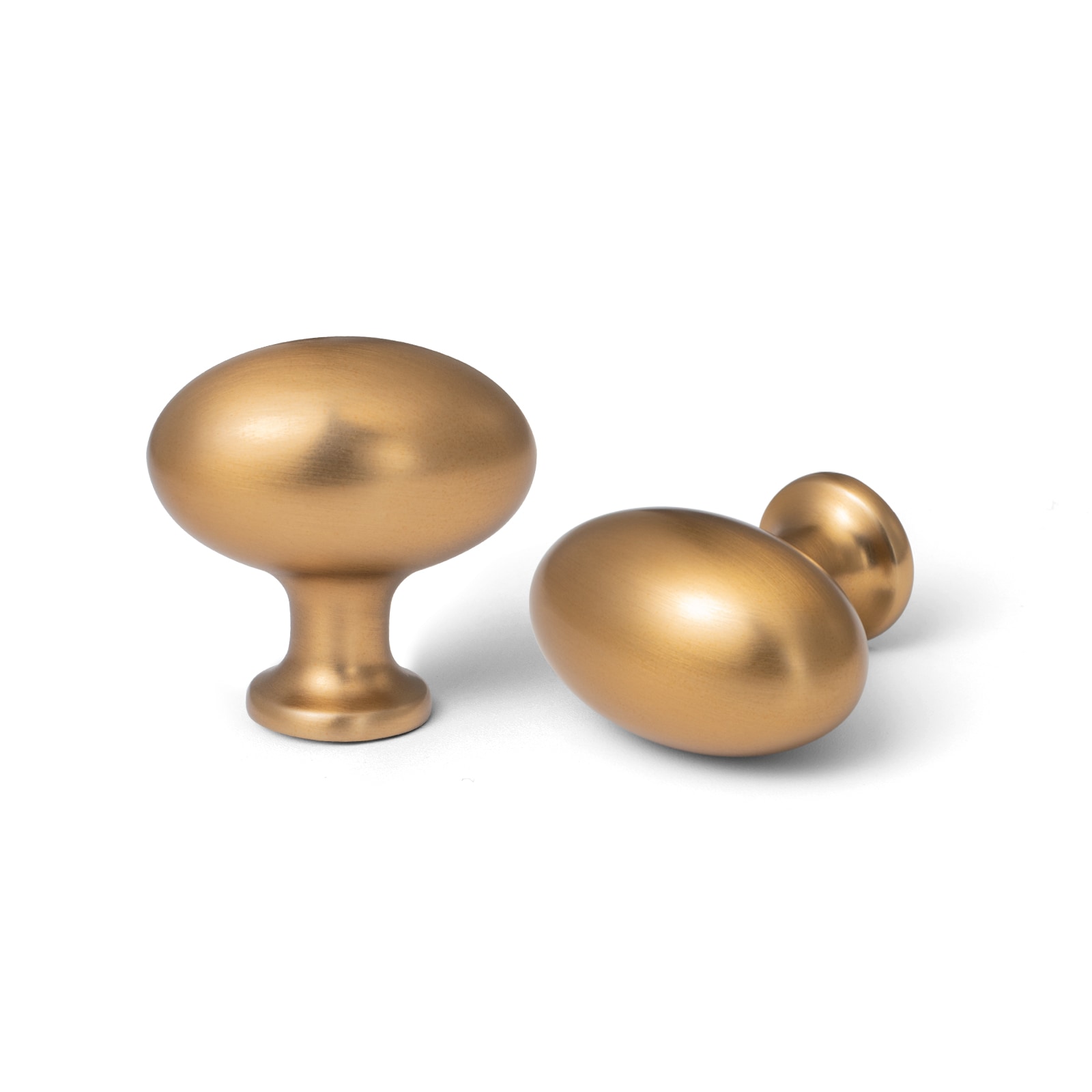 Miaokesen 6175CB-DK 1-2/5-in Champagne Brown Oval Modern Cabinet Knob 6 -Pack