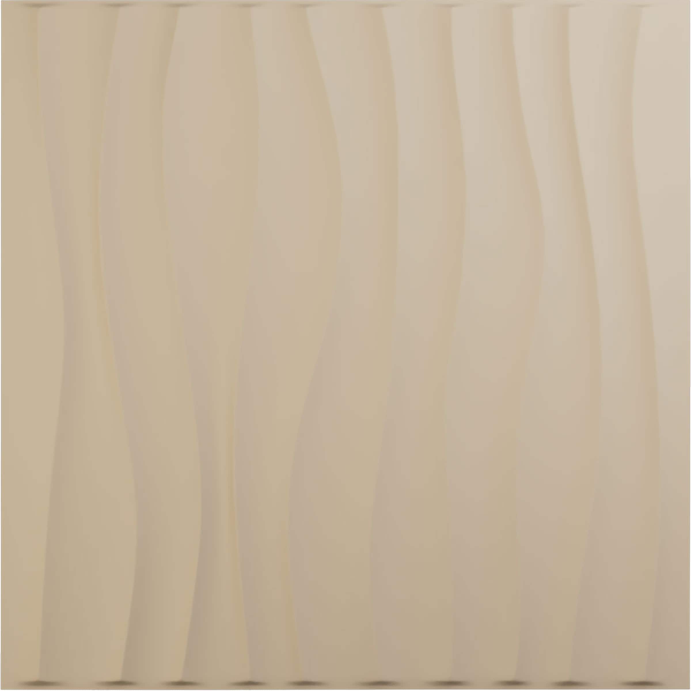 Ekena Millwork WP20X20SOGBE 19-5/8-in x 19-5/8-in Embossed Paintable/Stainable Brown/Tan PVC Wall Panel (