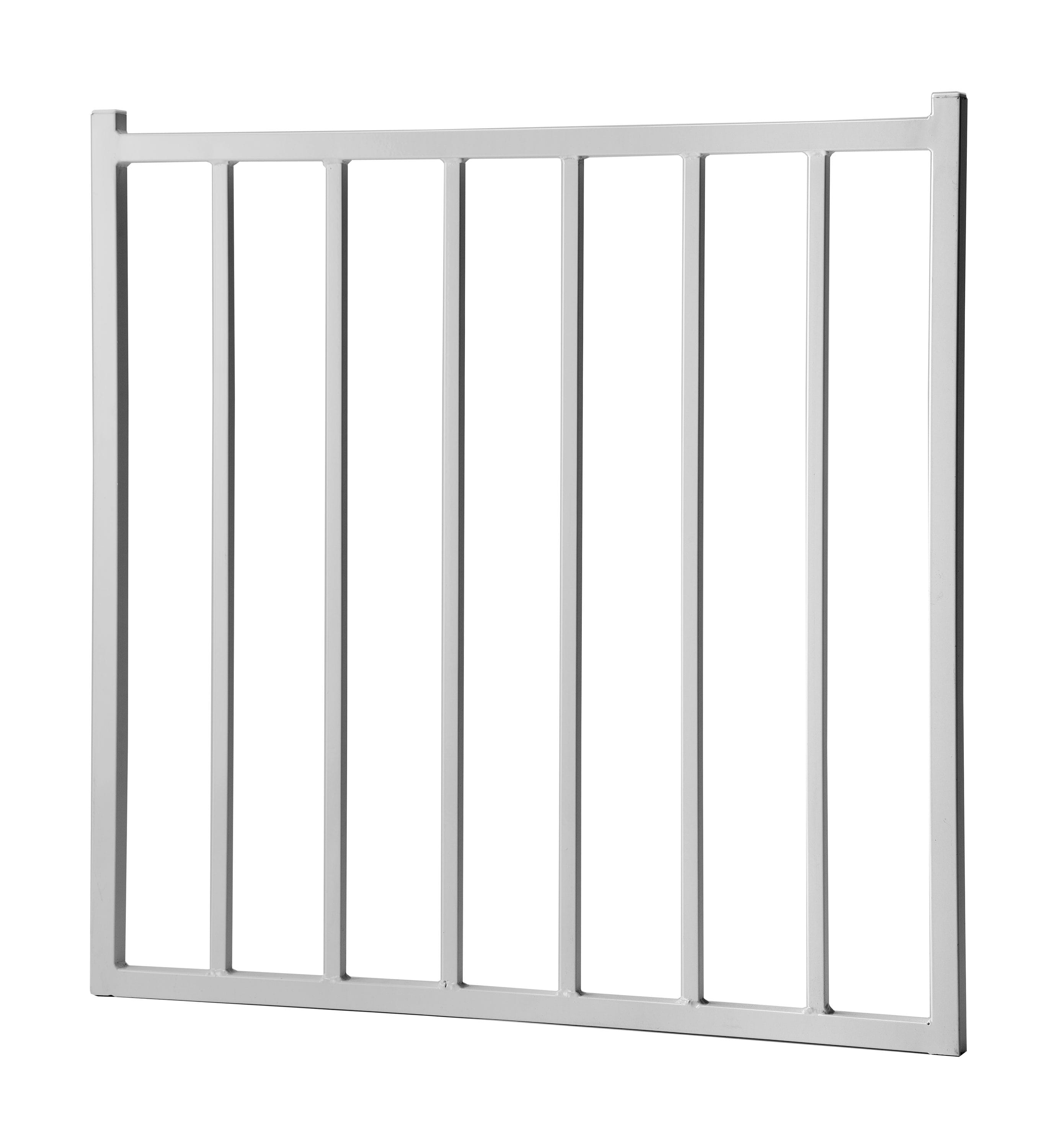 White Vinyl-coated steel Metal Fencing at Lowes.com