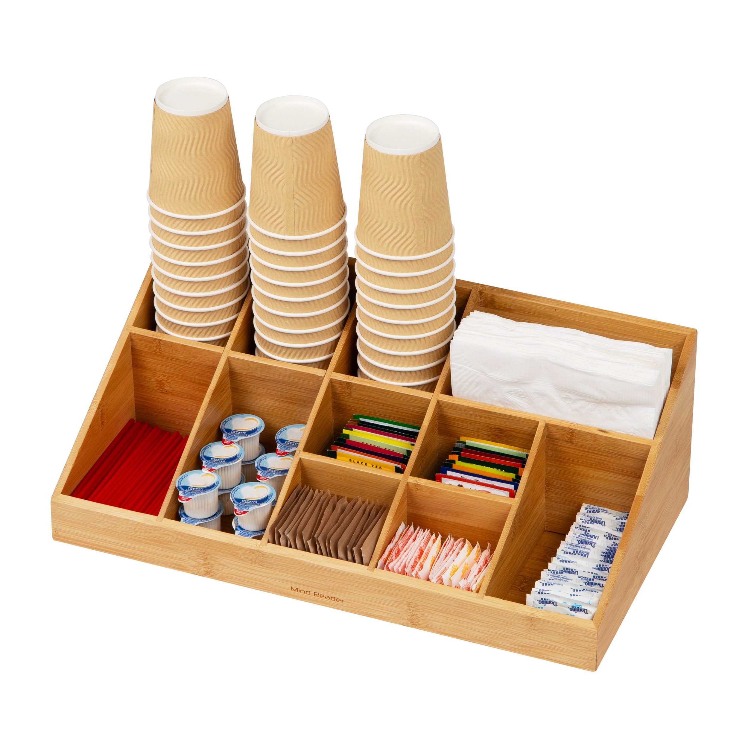 Mind Reader Anchor Collection 11 Compartment Coffee Condiment