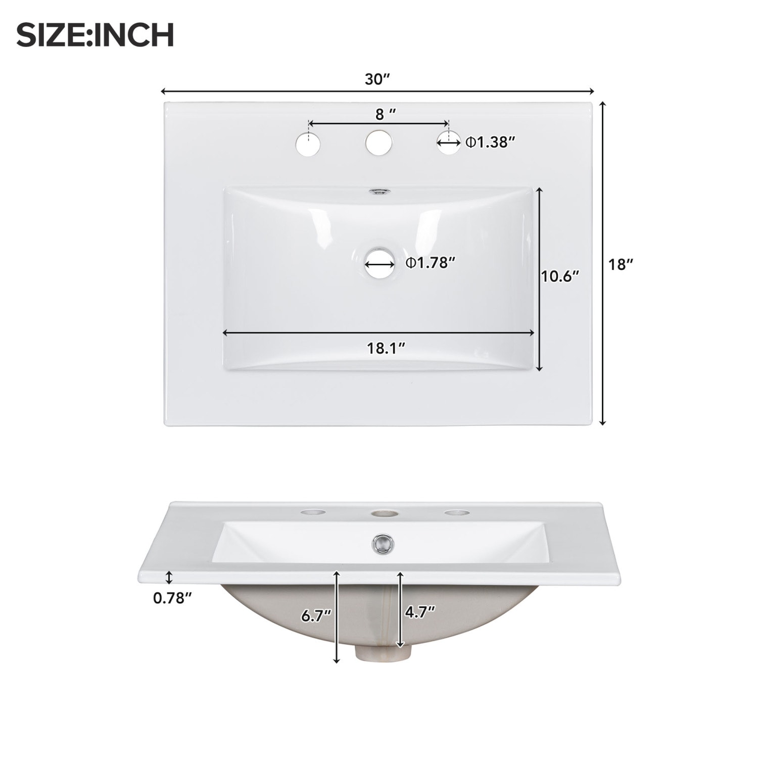 Streamdale Furniture N729P176237L Bath-Vanity-Combo - View #9