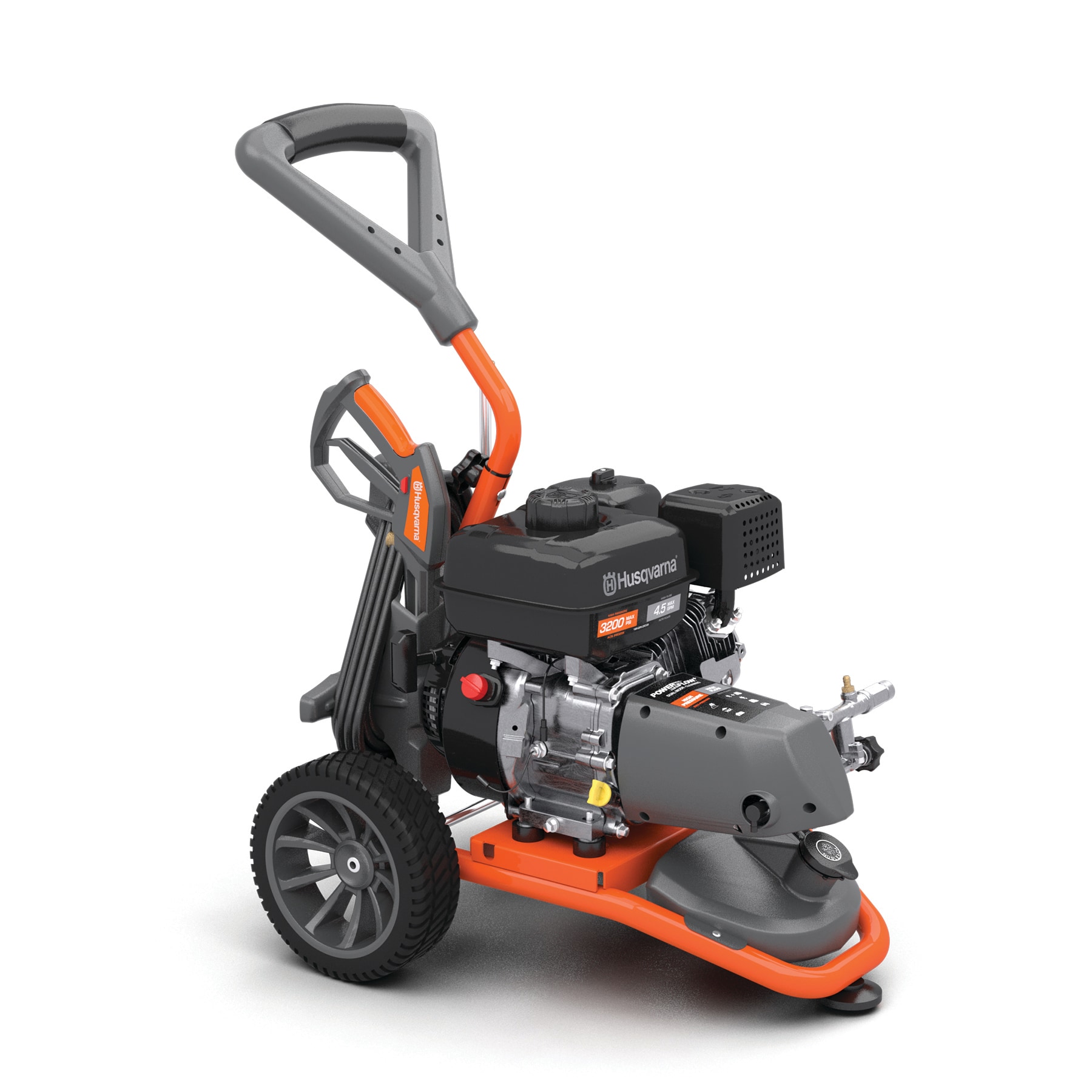 Husqvarna Medium Duty 3200 4.5-GPM Cold Water Gas Pressure washer with 4 Spray Tips