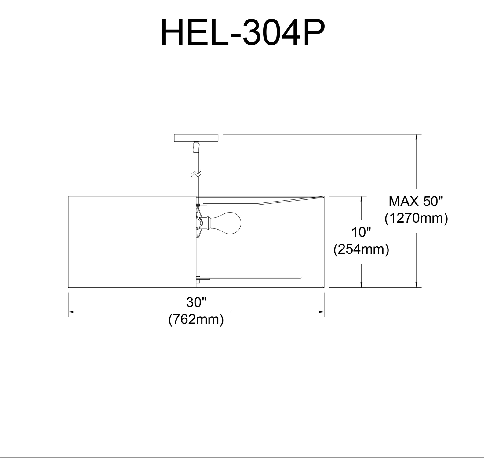 Dainolite HEL-304P-PC-BW Pendant-Lights - View #3