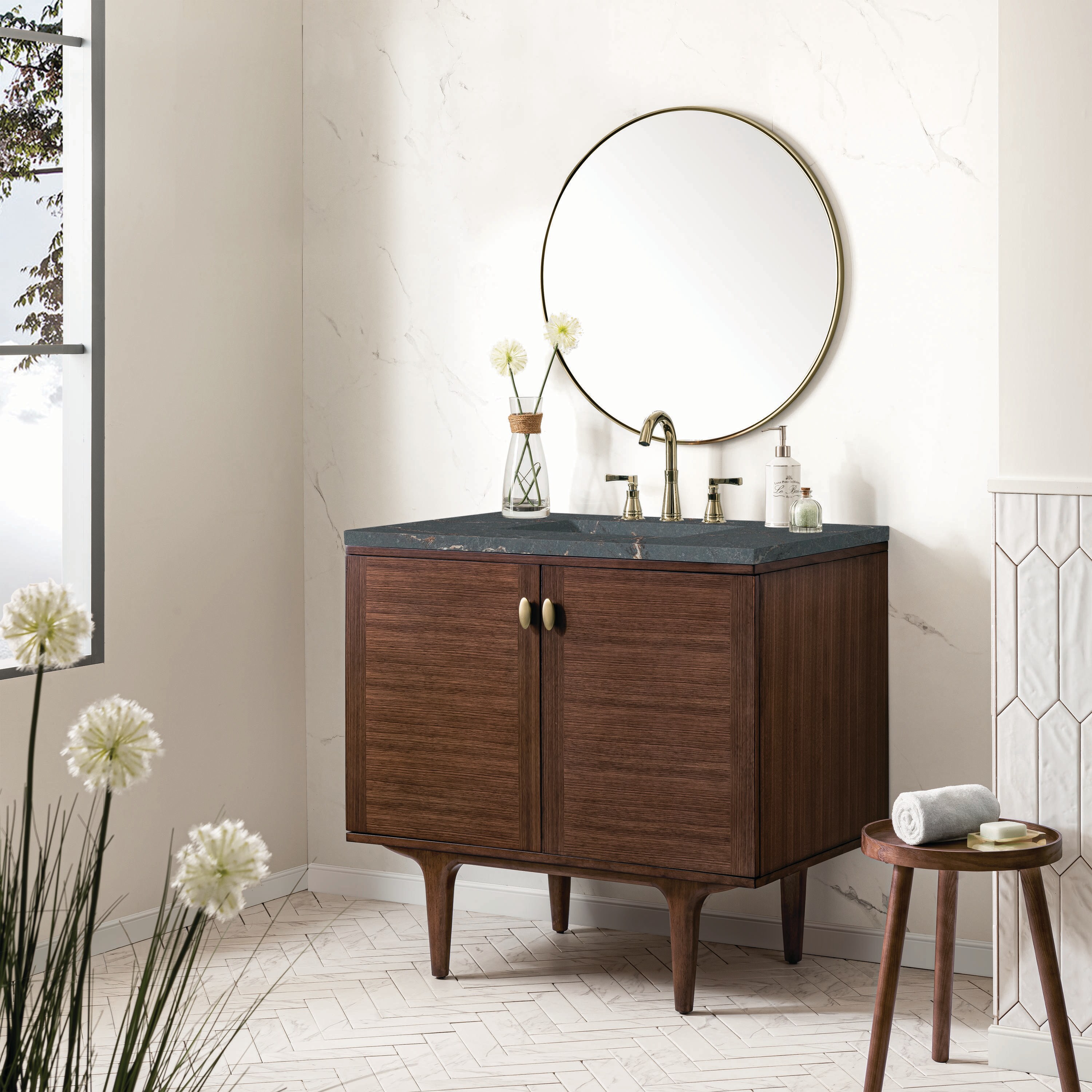 James Martin Vanities 670-V36-WLT-3PBL Bath-Vanity-Combo - View #4