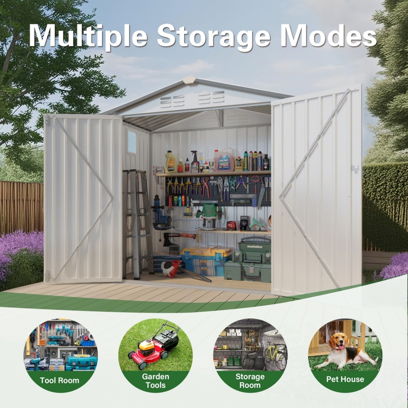 ToolCat LS1-41-HW Metal-Storage-Buildings-Sheds - View #8
