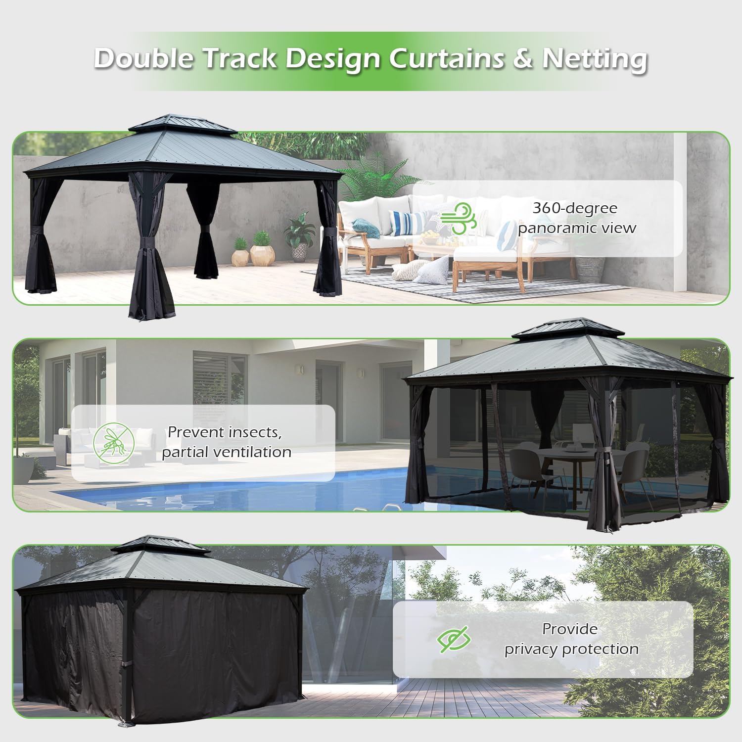 Dimakai DI-CR-S0186 Wood-Resin-Gazebos - View #5
