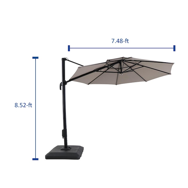 Crank Offset Patio Umbrella With, Can A Patio Umbrella Stand Without Table Saw