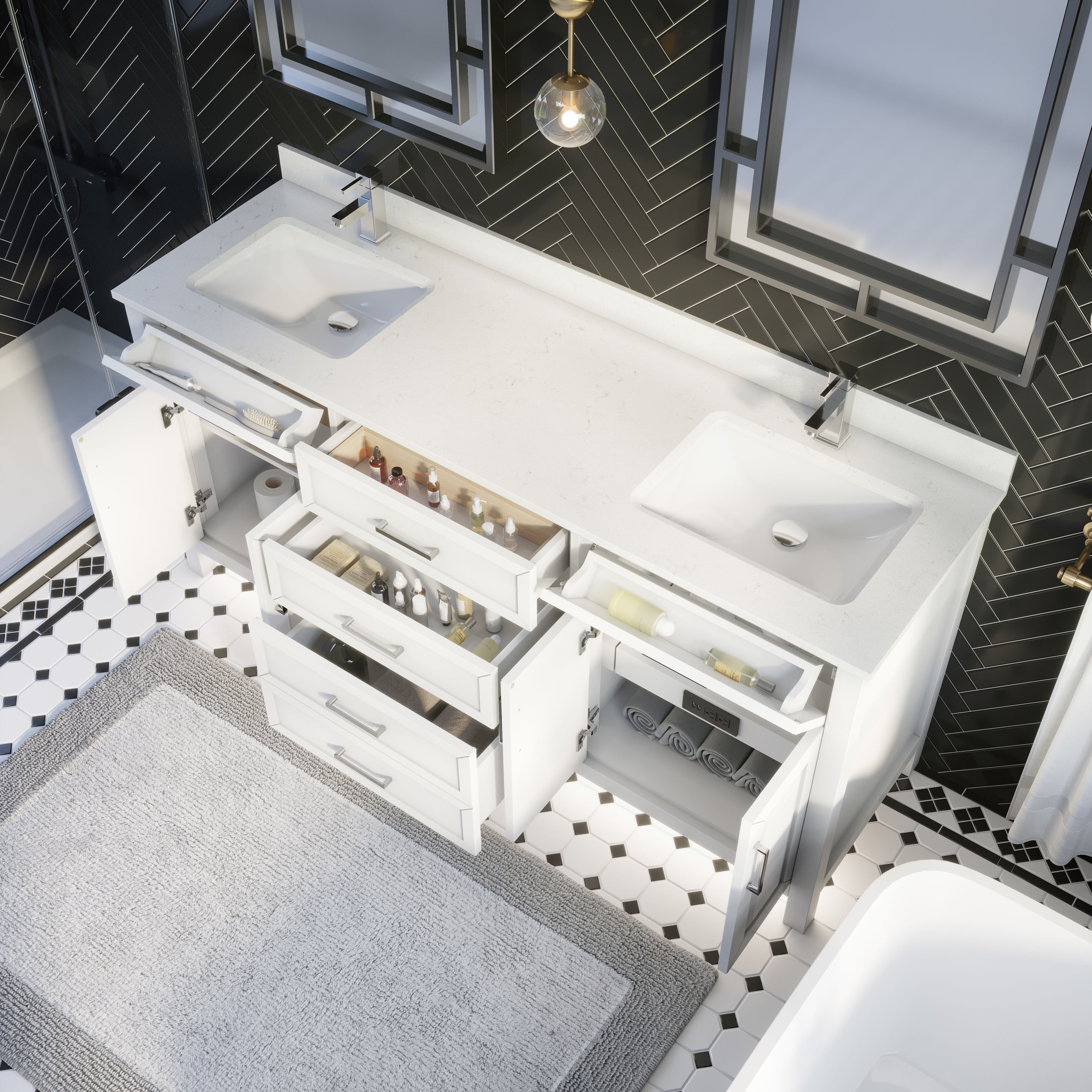 Spa Bathe TO72WH Bath-Vanity-Combo - View #4