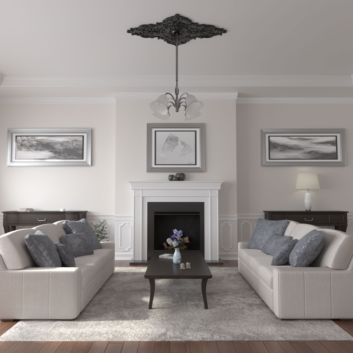 Ekena Millwork CM70X43MLBPS Ceiling-Medallions - View #4