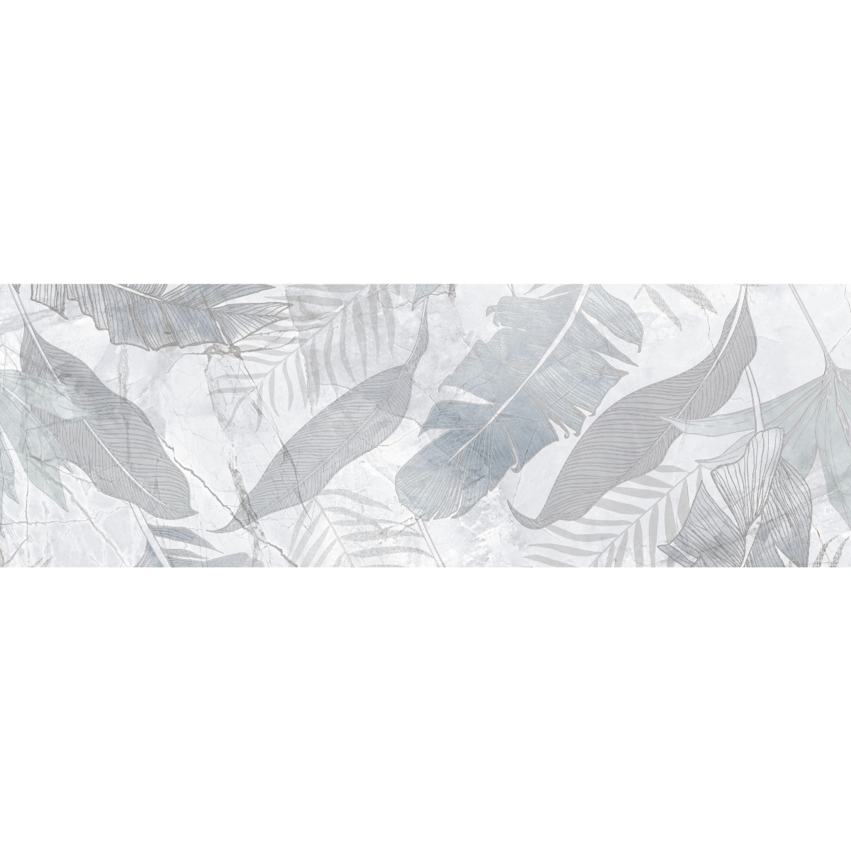 Apollo Tile Sample - Strata White and Gray 4-in x 5-in Multi-finish Ceramic Stone look Wall Tile