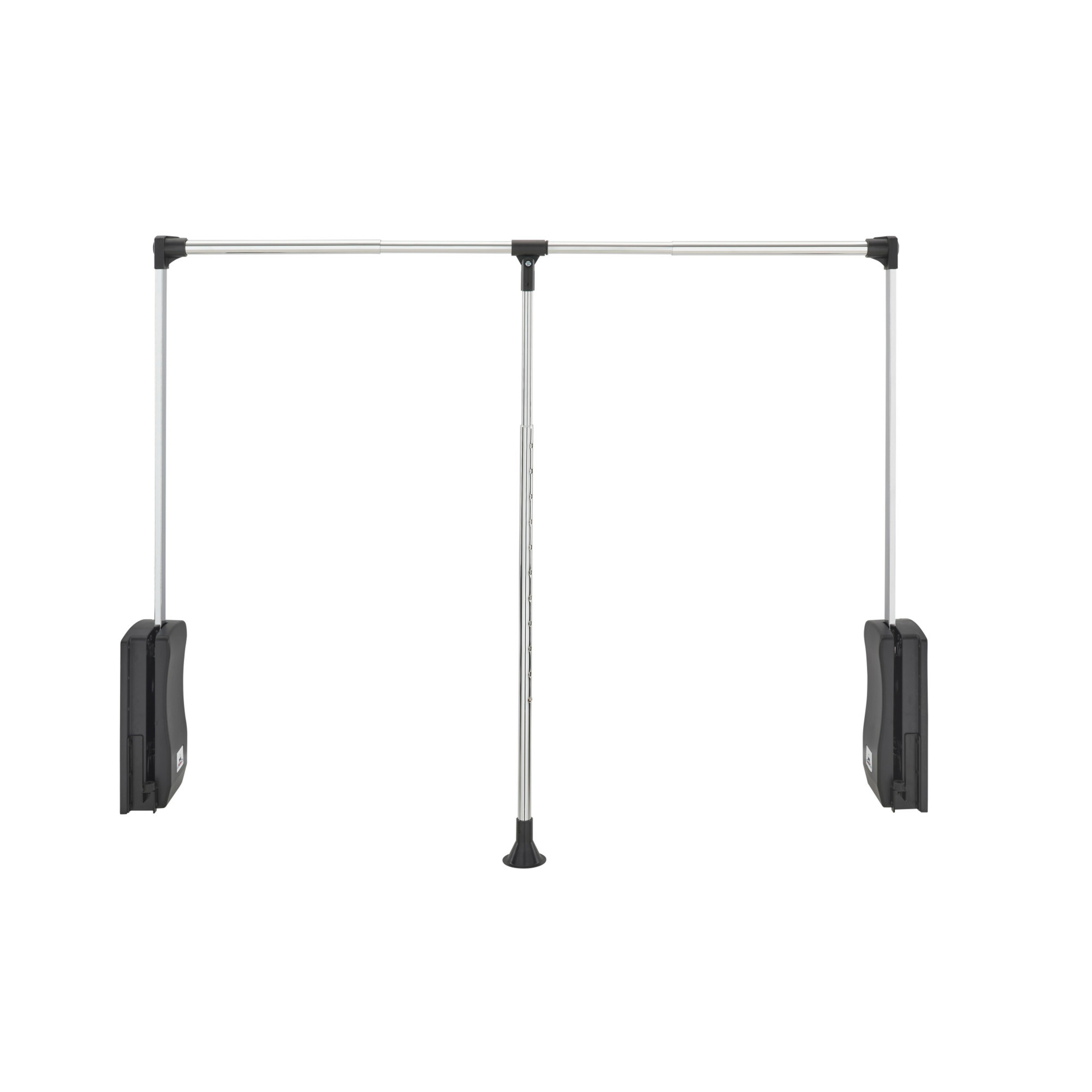 Rev-A-Shelf 163379 48-Inches L x 34.75-Inches H Polished chrome Metal Closet Rod with Hardware