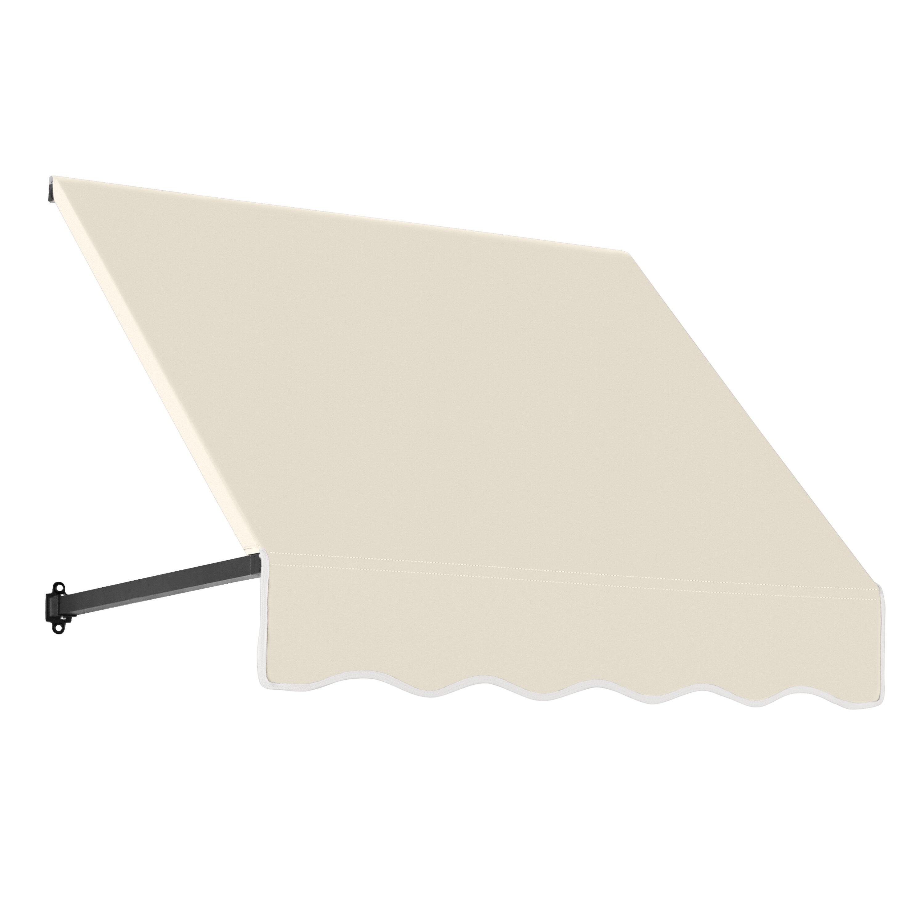 Awntech ER1030-L-3L Dallas Retro 40.5-in Wide x 30-in Projection x 16-in Height Fabric Linen Solid Fixed Window/Door Awning