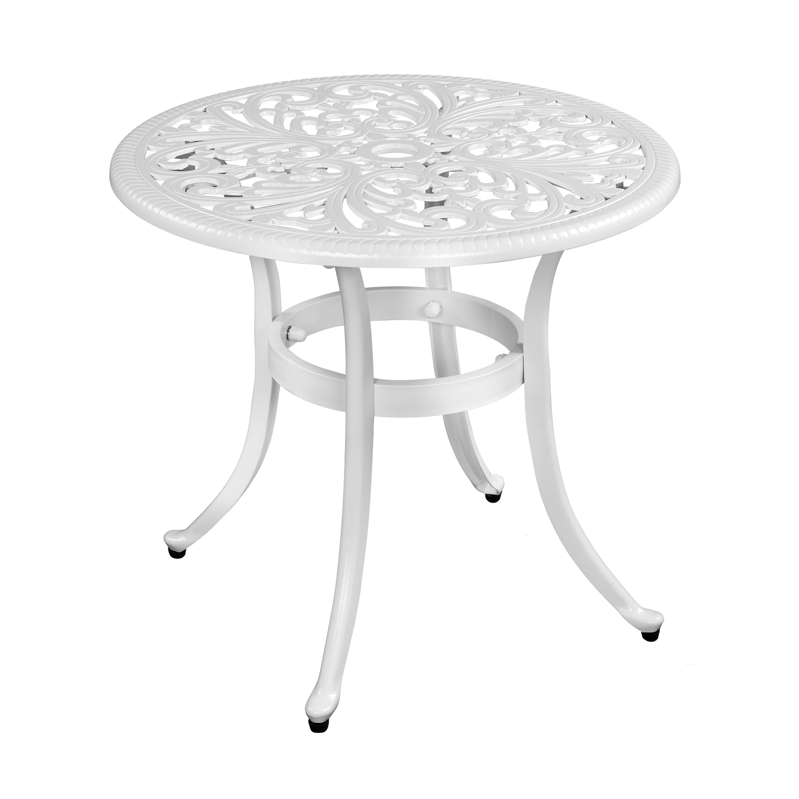 Winado LO1G56000667 Patio Tables Round Outdoor End 23.6-in W x 23.6-in L with Umbrella Hole