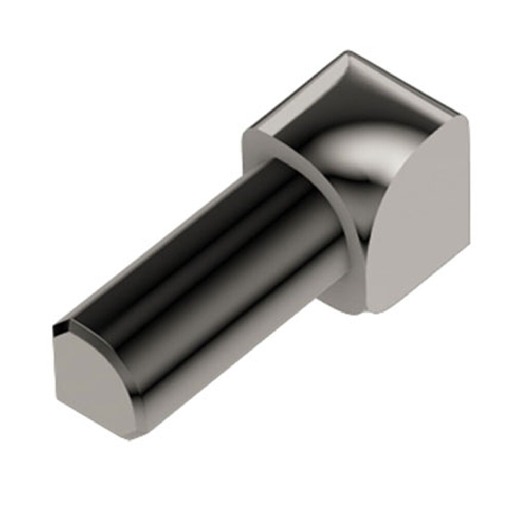 Schluter Systems IV/RO100ATG Rondec 0.375-in W x 1-in L Polished nickel anodized aluminum Aluminum Inside corner Tile Edge Trim