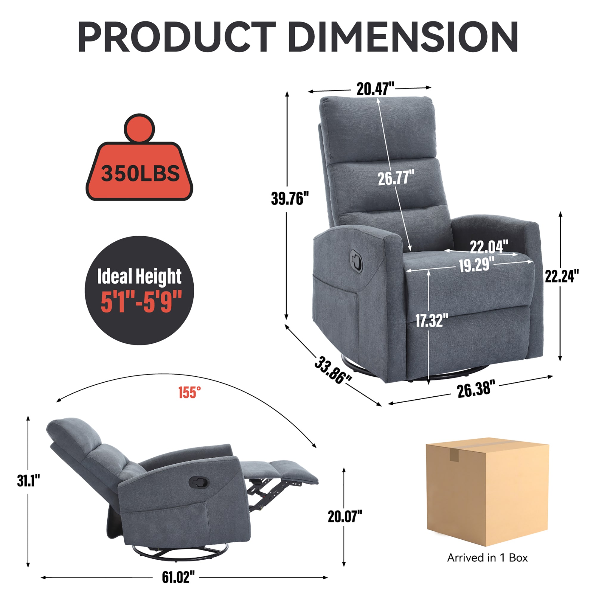 Sumyeg WF-SF8052B recliners - View #4