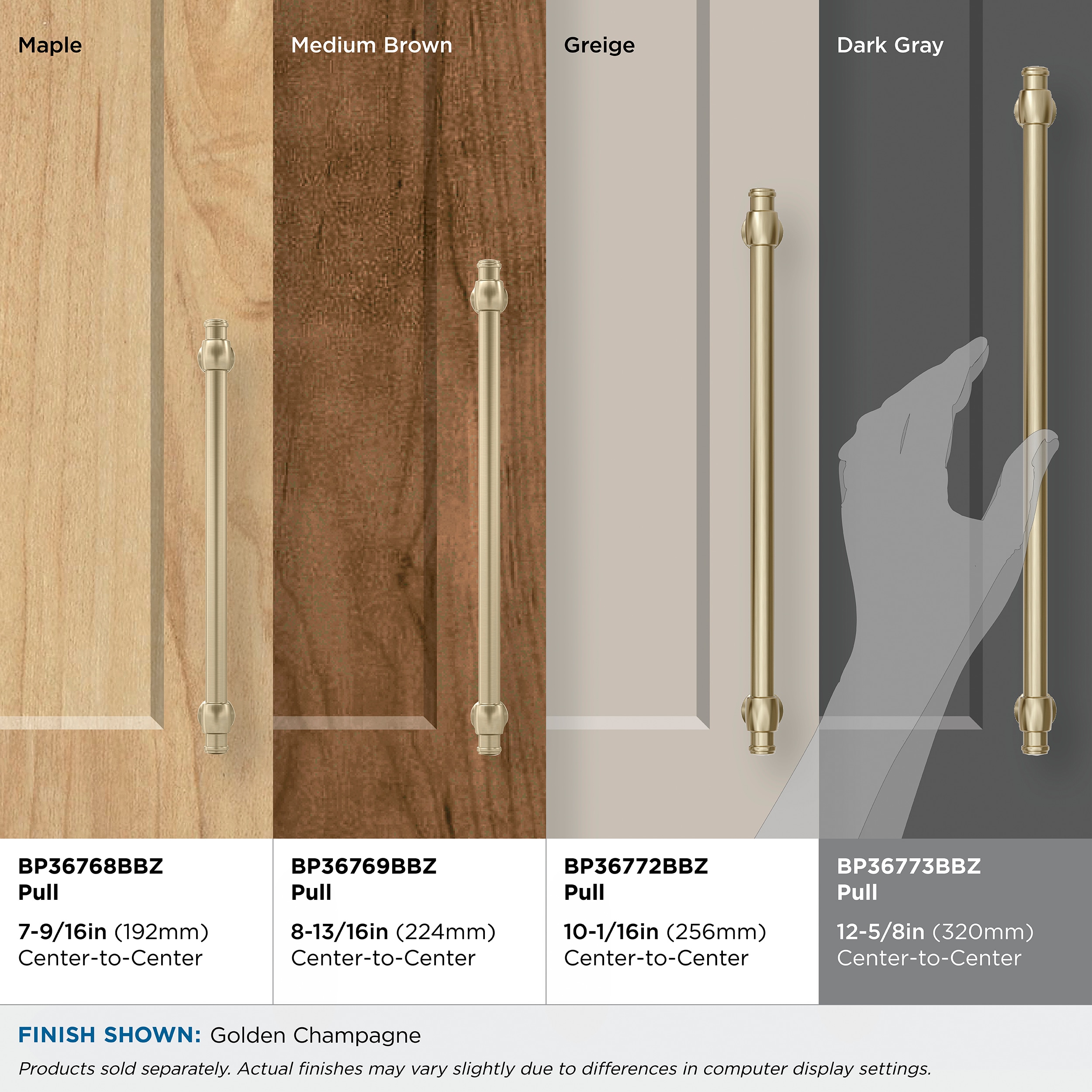 Amerock BP36773BBZ Cabinet-Pulls - View #7