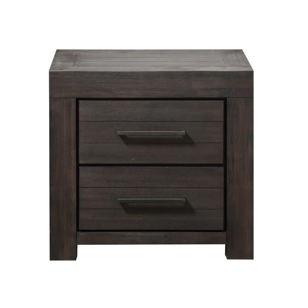 Modus Furniture Heath Basalt Grey Acacia Nightstand in the Nightstands ...