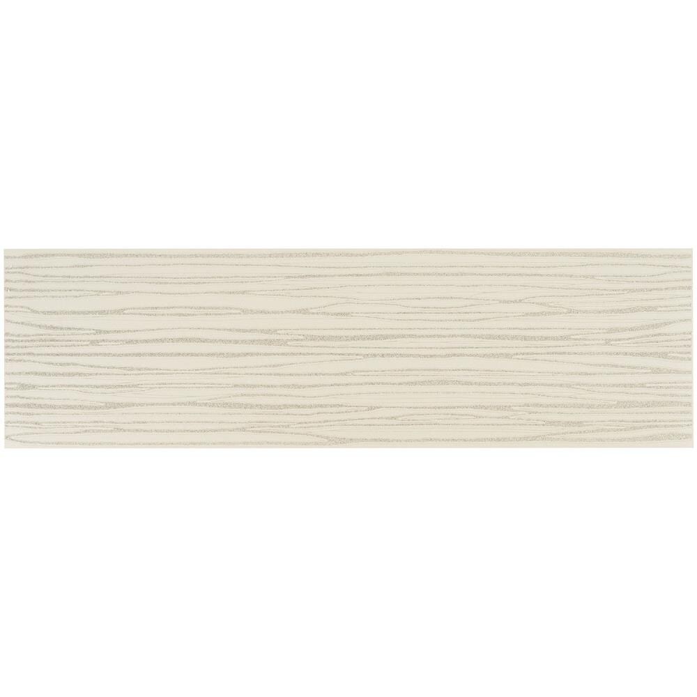 Artmore Tile EXT3RD105001 Sample - Dua River Pearl 4-in x 8-in Matte Ceramic Stone look Wall Tile