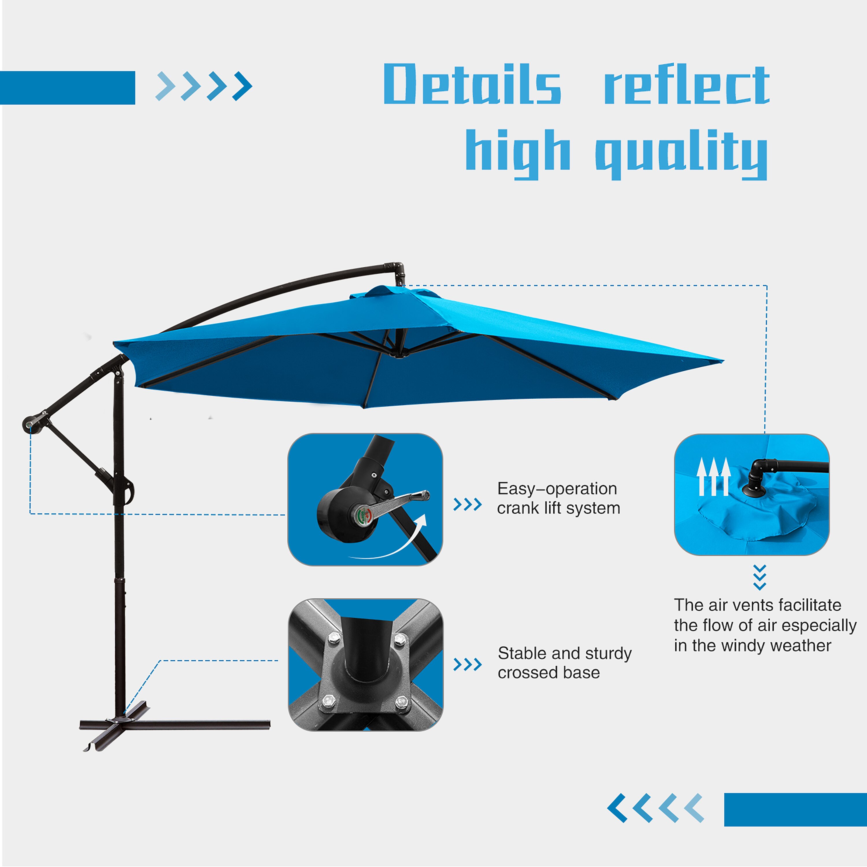 Vineego LS-BUB933LB Umbrellas-2 - View #2