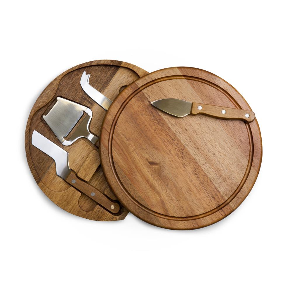 Picnic Time Napoletana Pizza Cutter Board - Acacia Wood