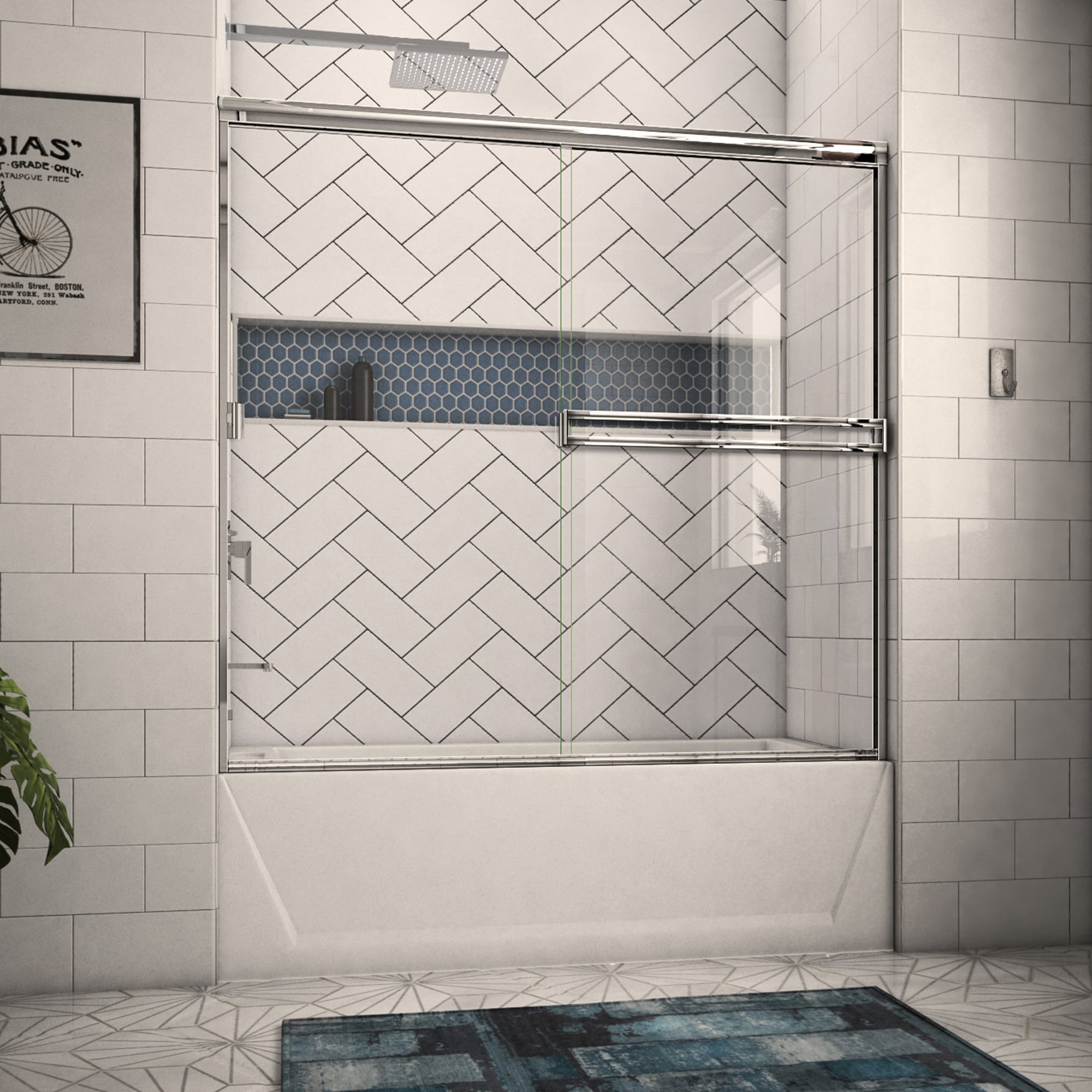 Arizona Shower Door TE56X5434CHCL Bathtub-Doors - View #7