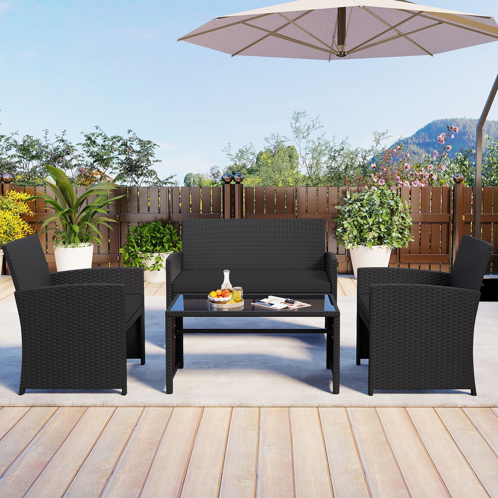 Slickblue D-CO-KD04747WH Patio-Conversation-Sets - View #5