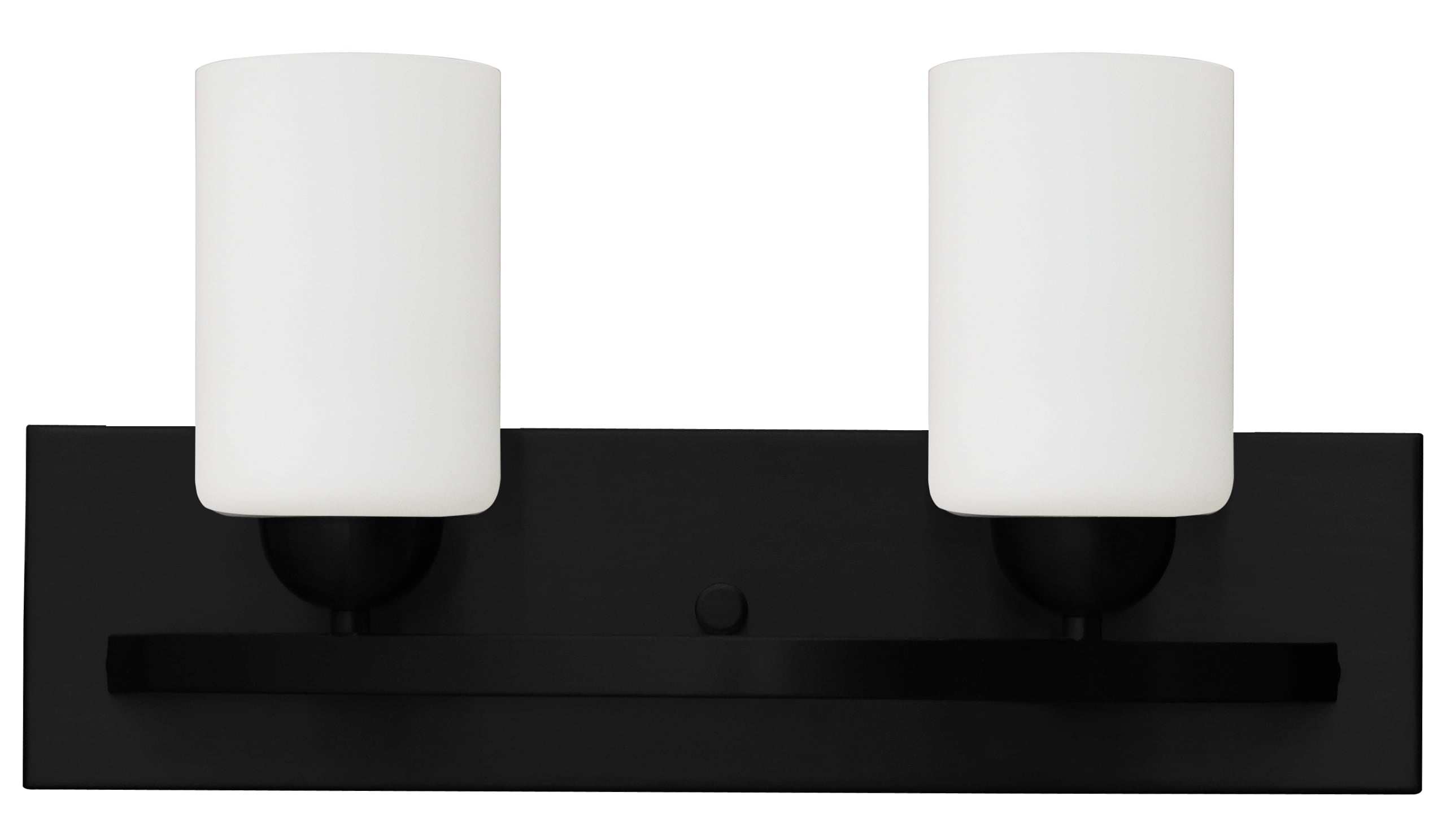 Whitfield Lighting VL2010-2BK Damara 18.1-in 2 -Light Black Traditional Vanity light