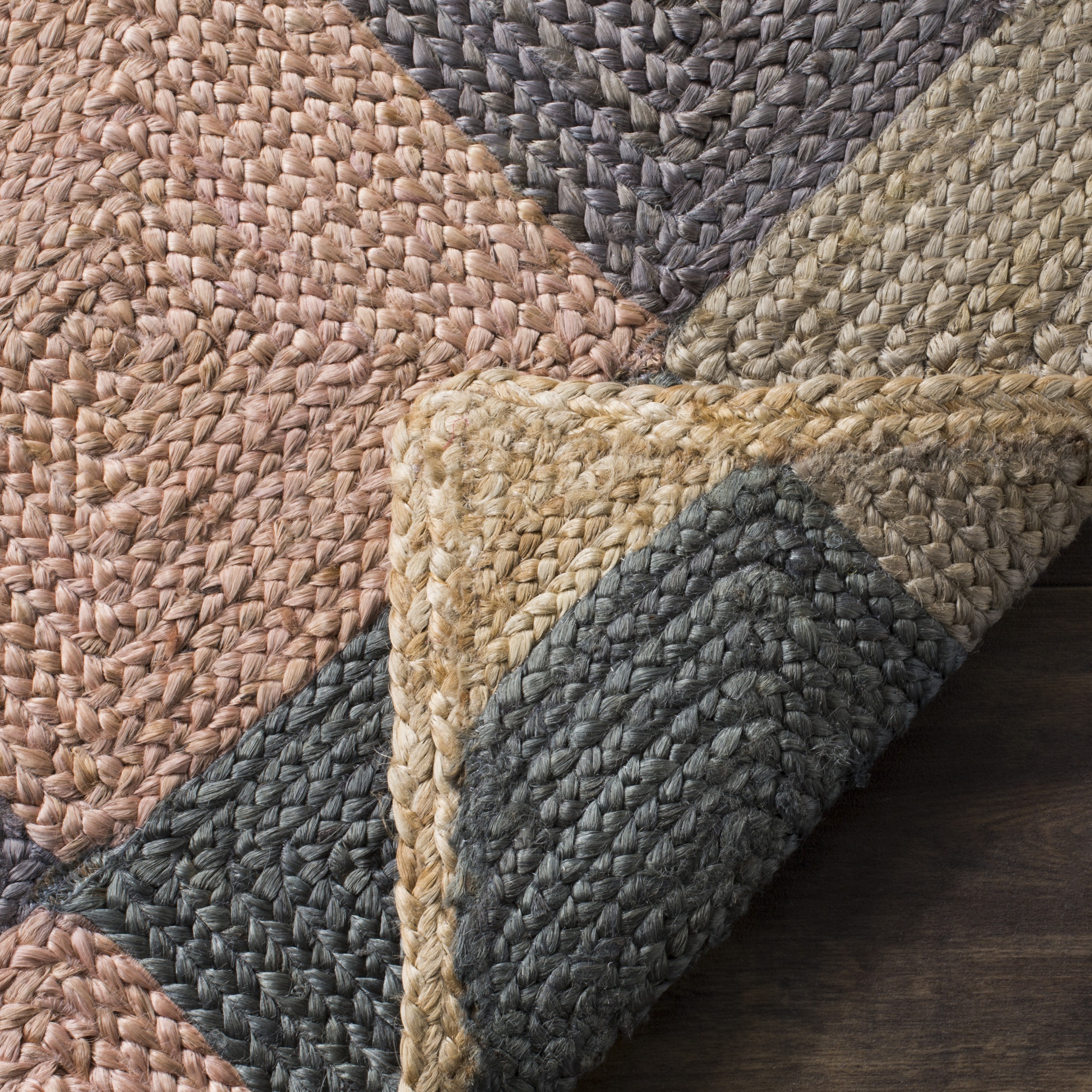 Handmade Multi-Color Jute and Sisal 4' x 6' Area Rug