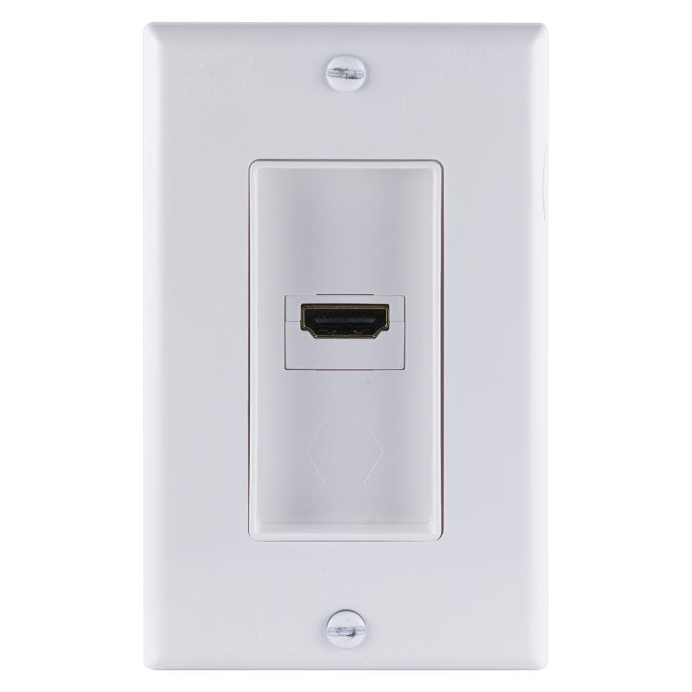 Surrey Gym klar GE 1-Gang Standard Wall Plate, White in the Wall Plates department at  Lowes.com