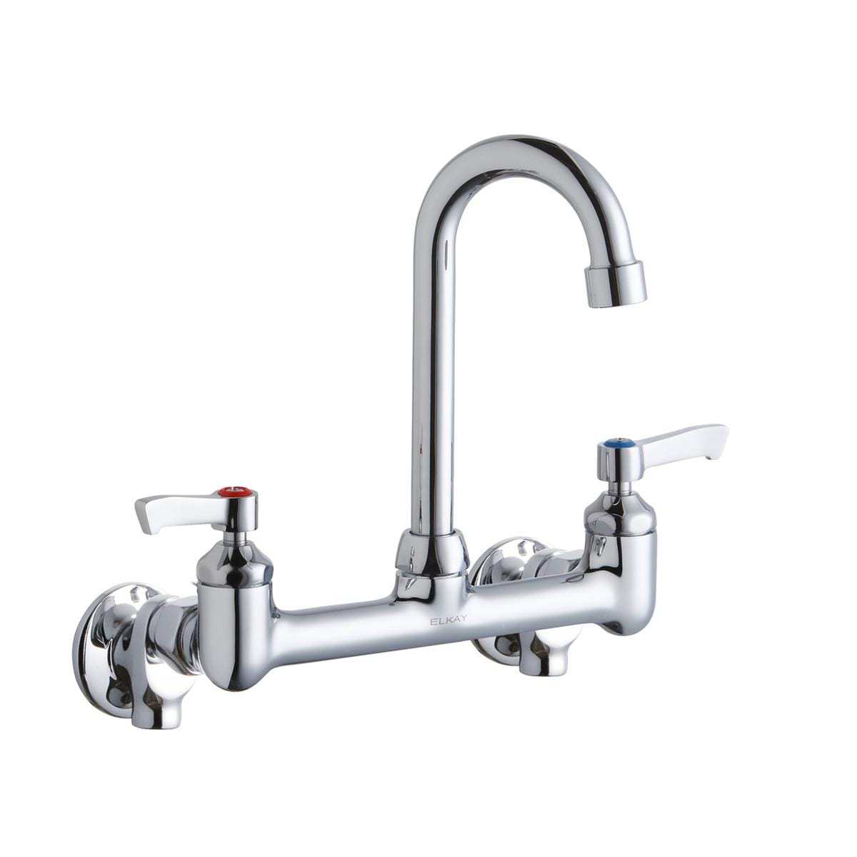 Elkay LK940GN04L2S Chrome Double Handle Wall-mount Commercial Kitchen Faucet