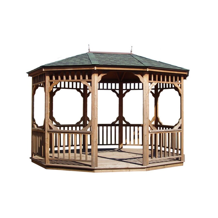 Heartland 15.9-ft X 12.8-ft Wood Oval Gazebo At Lowes.com