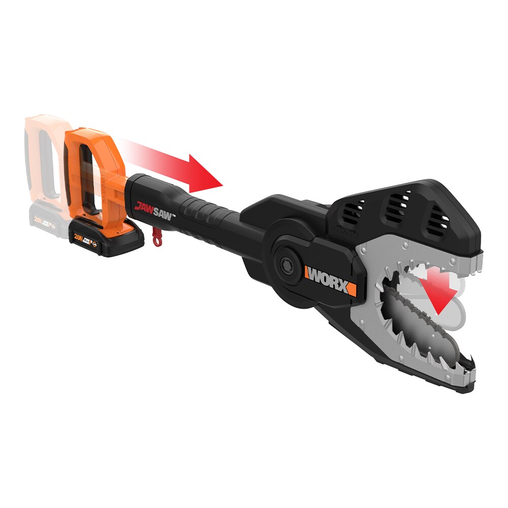 WORX Jaw Saw 20 volt 6 in Battery 2 Ah Chainsaw Battery and