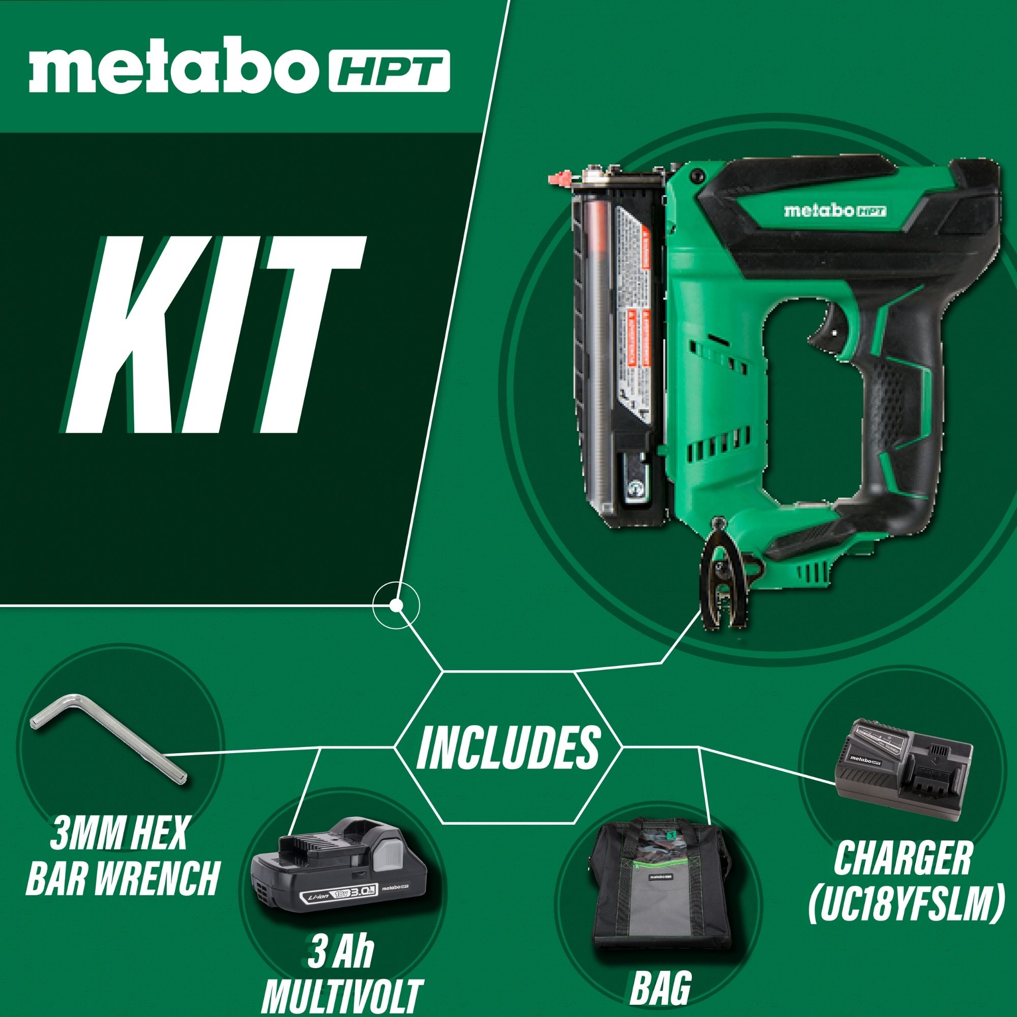 Metabo HPT 1.375 in 23 Gauge Cordless Pin Nailer Battery