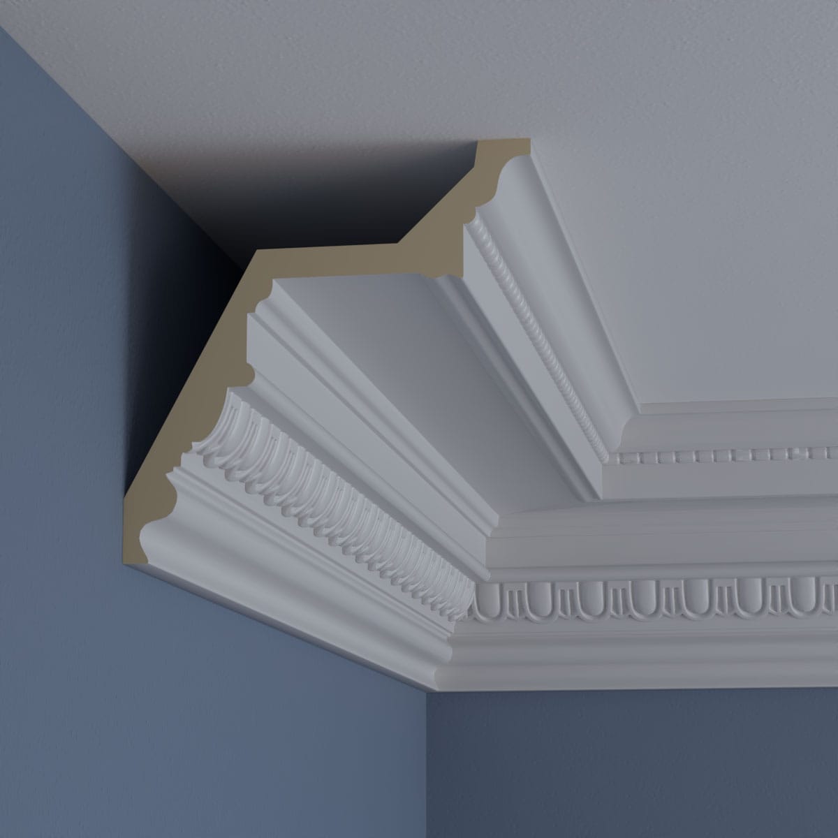 Ekena Millwork MLD07X07X10BE-CASE-2 Crown-Moulding - View #10