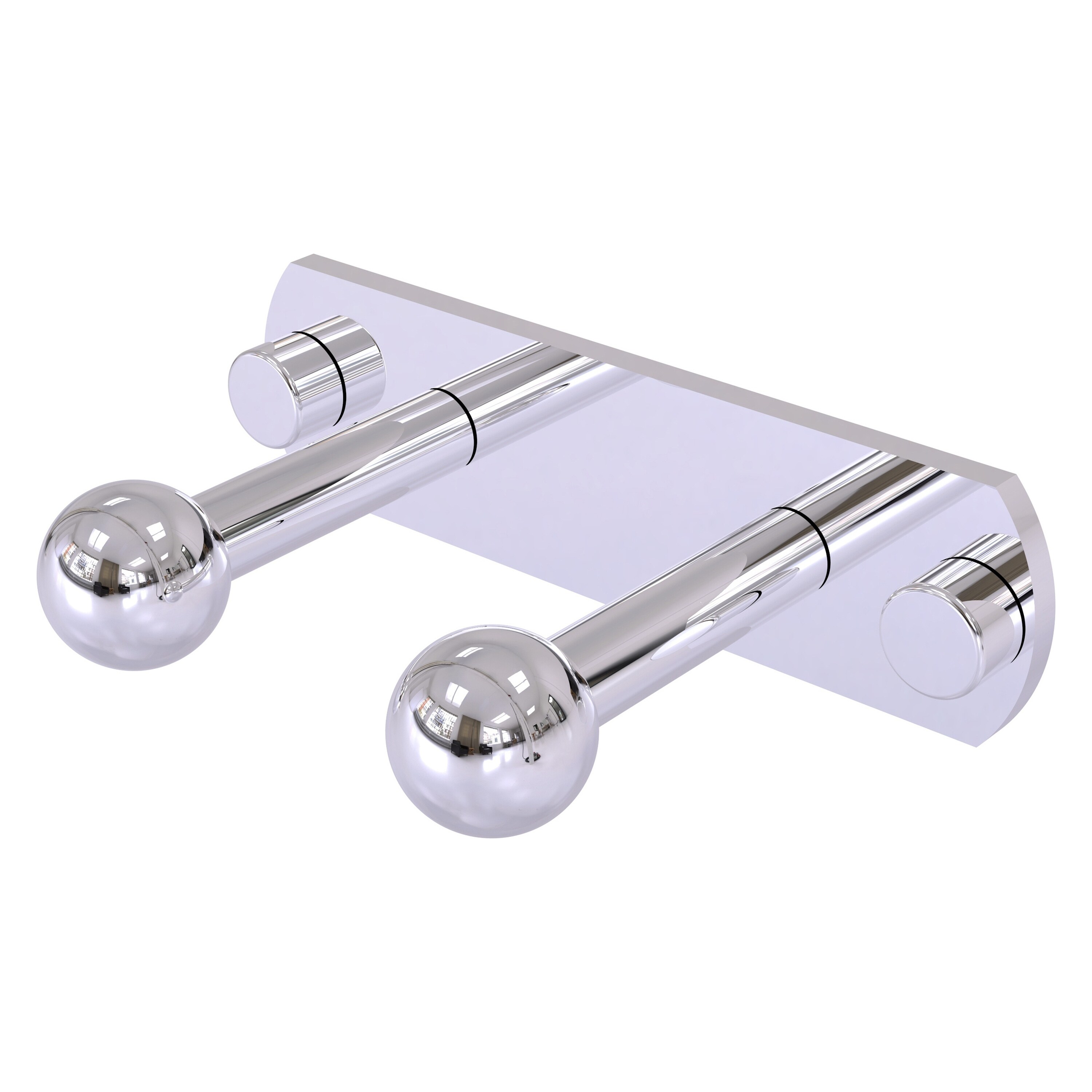Allied Brass P1000-20-2-PC Prestige Skyline Polished Chrome Double -Hook Wall mount Towel Hook