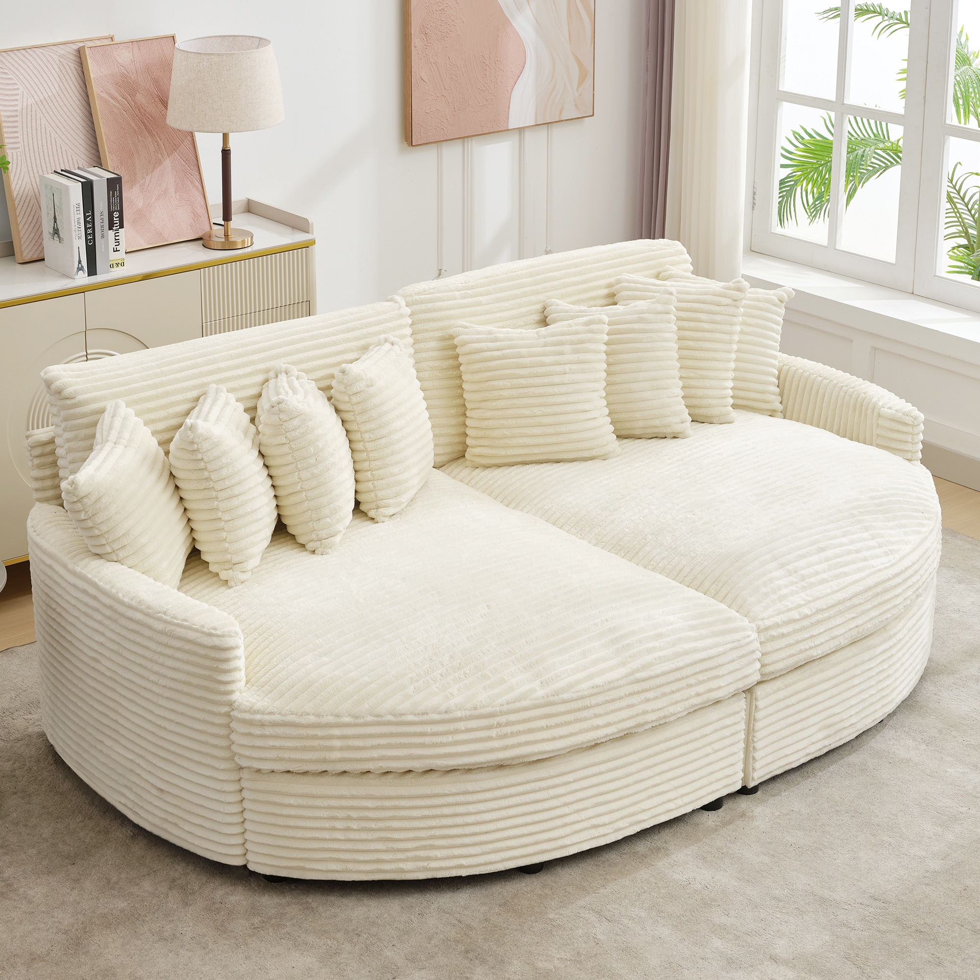 VOUA SAF-SDLXNECJ-DG Sofas-Loveseats - View #2