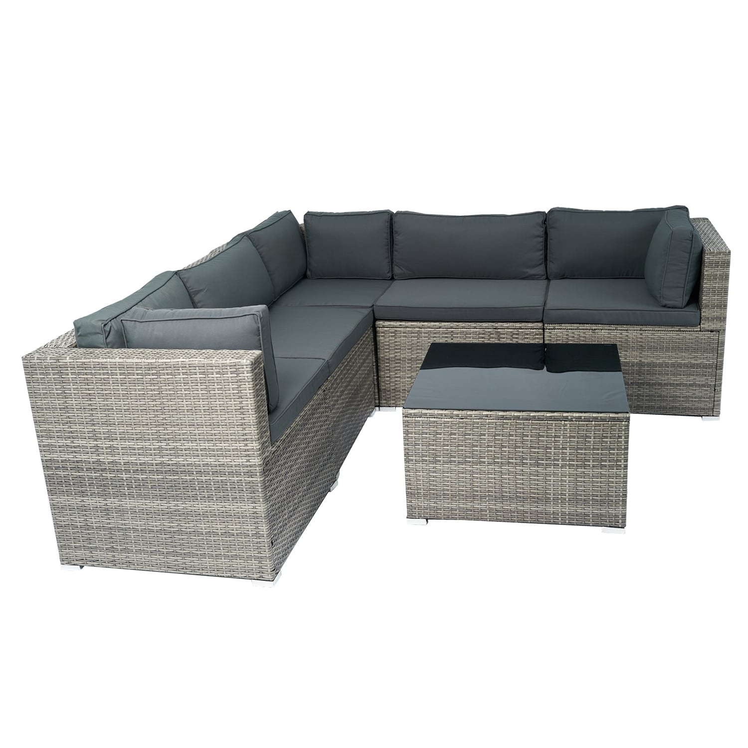 SINOFURN SYA710024GY Patio-Sofas-Daybeds - View #2