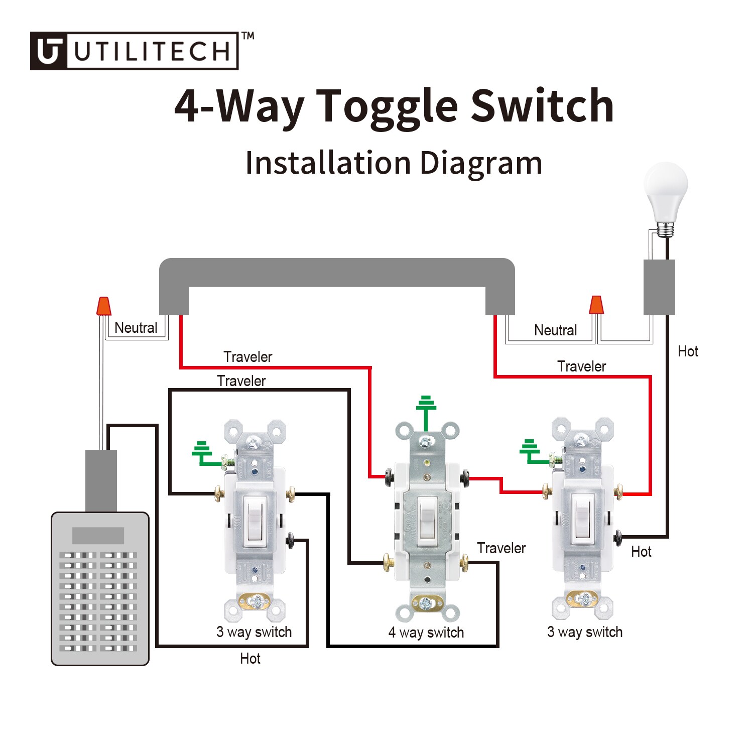 Utilitech 1003S-WH10 Lighting-Controls - View #5