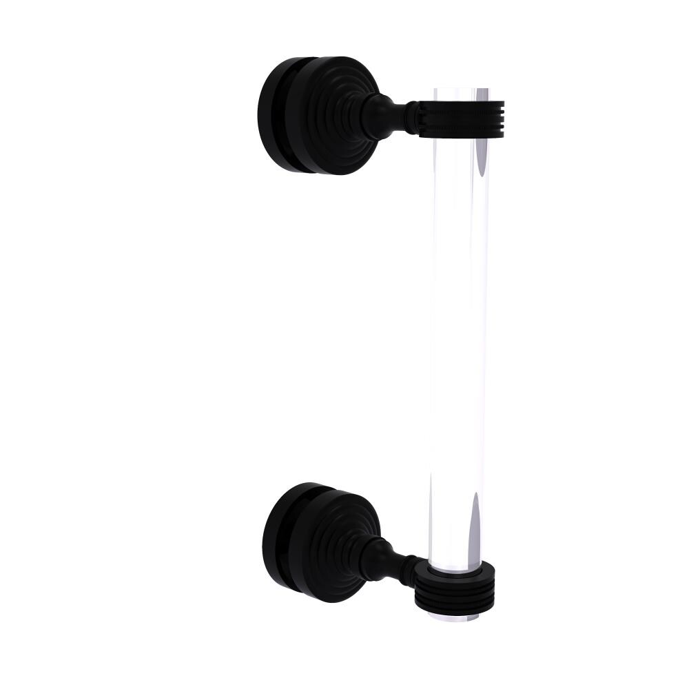 Allied Brass PG-407D-8SM-BKM Matte black 8-Inches Hinged shower door Handle