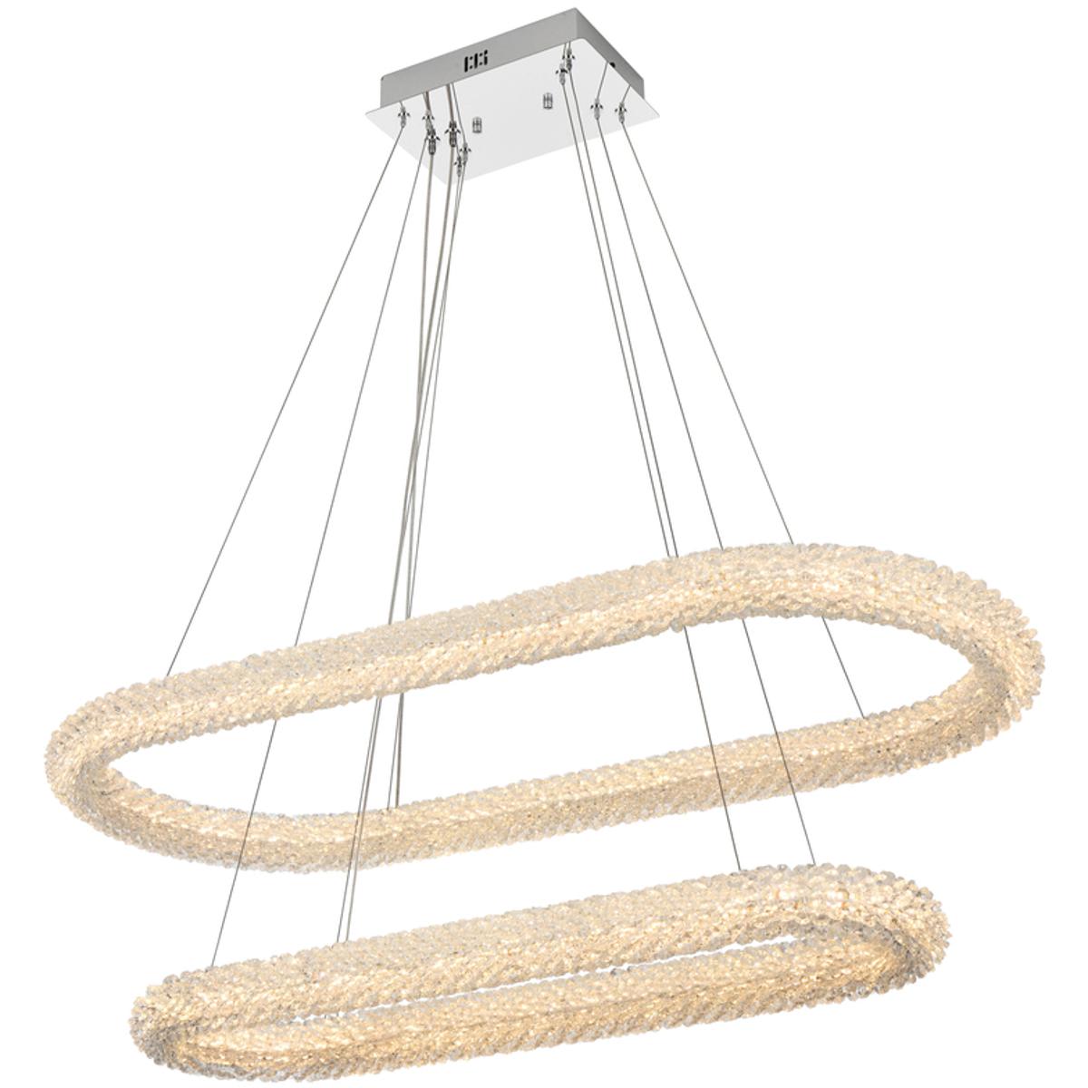 Elegant Lighting 2712610 3800G42L2C Bowen Chandelier Chrome