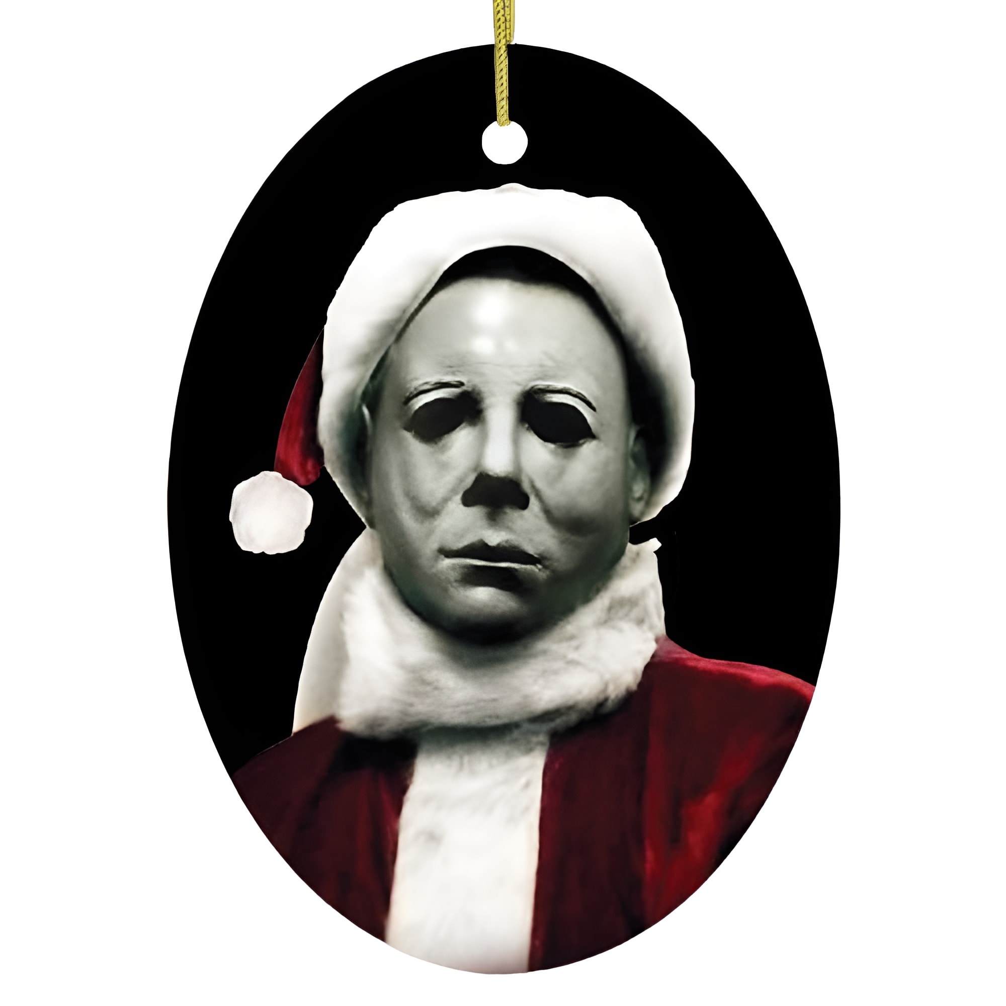 OrnamentallyYou 114 Michael Myers Christmas Ornament Oval Version