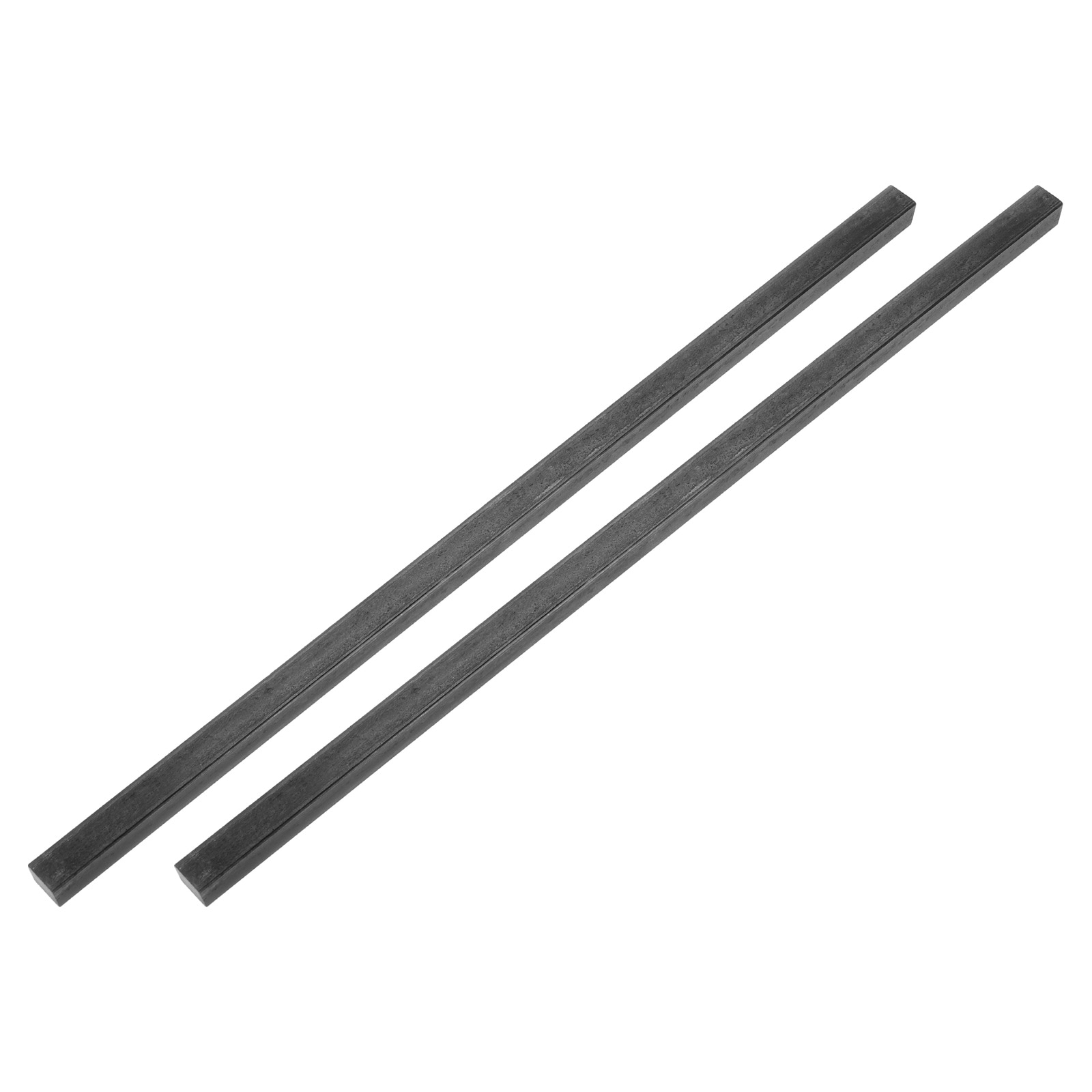 Unique Bargains 2pcs Square Steel Bar Stock 13/32inchx13/32inchx12inch(10mmx10mmx305mm) 1045 Square Steel Rod Bars Precision Key Stock for Keyways Structural Support Industrial Machinery DIY Craft