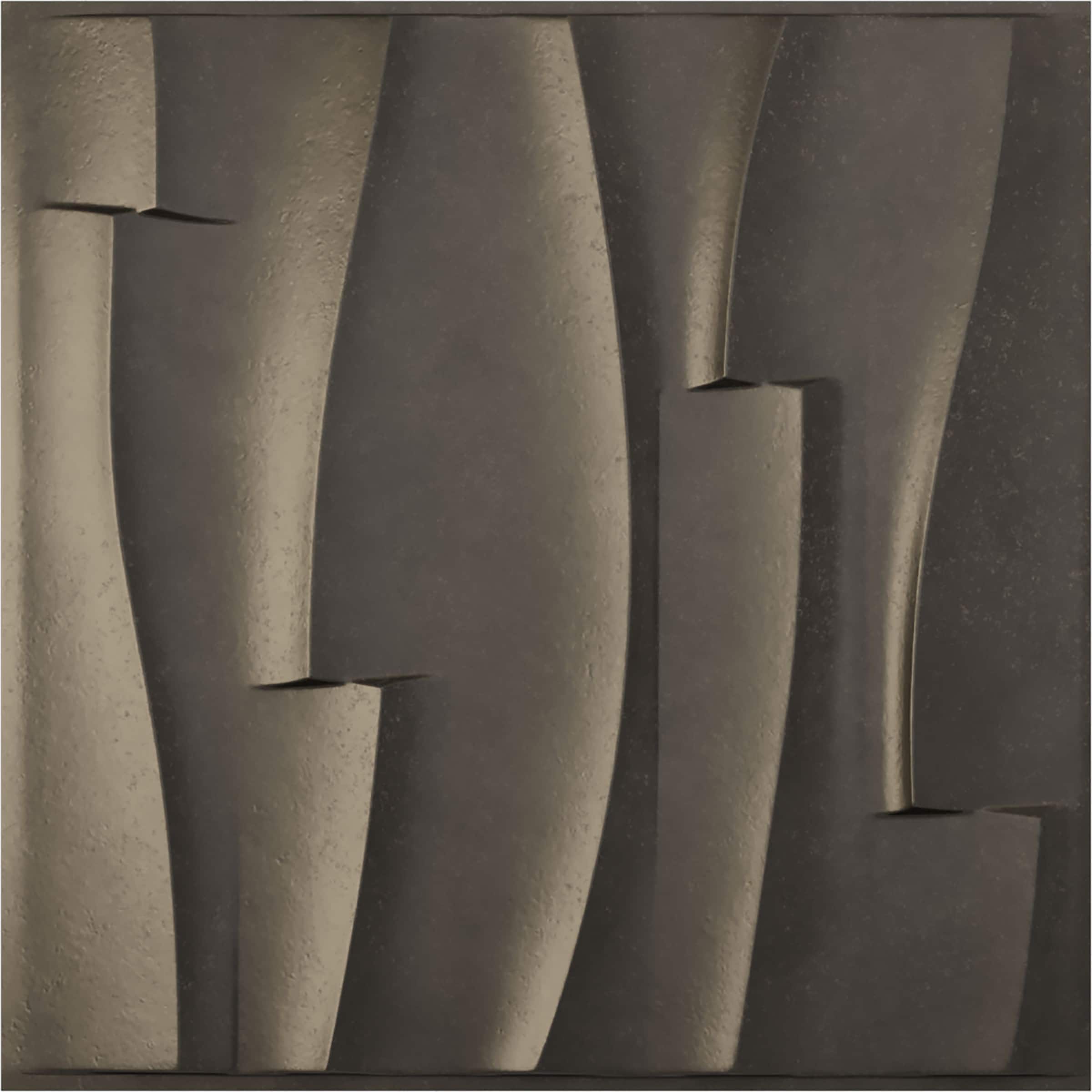 Ekena Millwork WP20X20BVDST-CASE-12 19-5/8-in x 19-5/8-in Embossed Paintable/Stainable Black PVC Wall Panel ( 12 -Pack, Covers 32.04-sq ft )