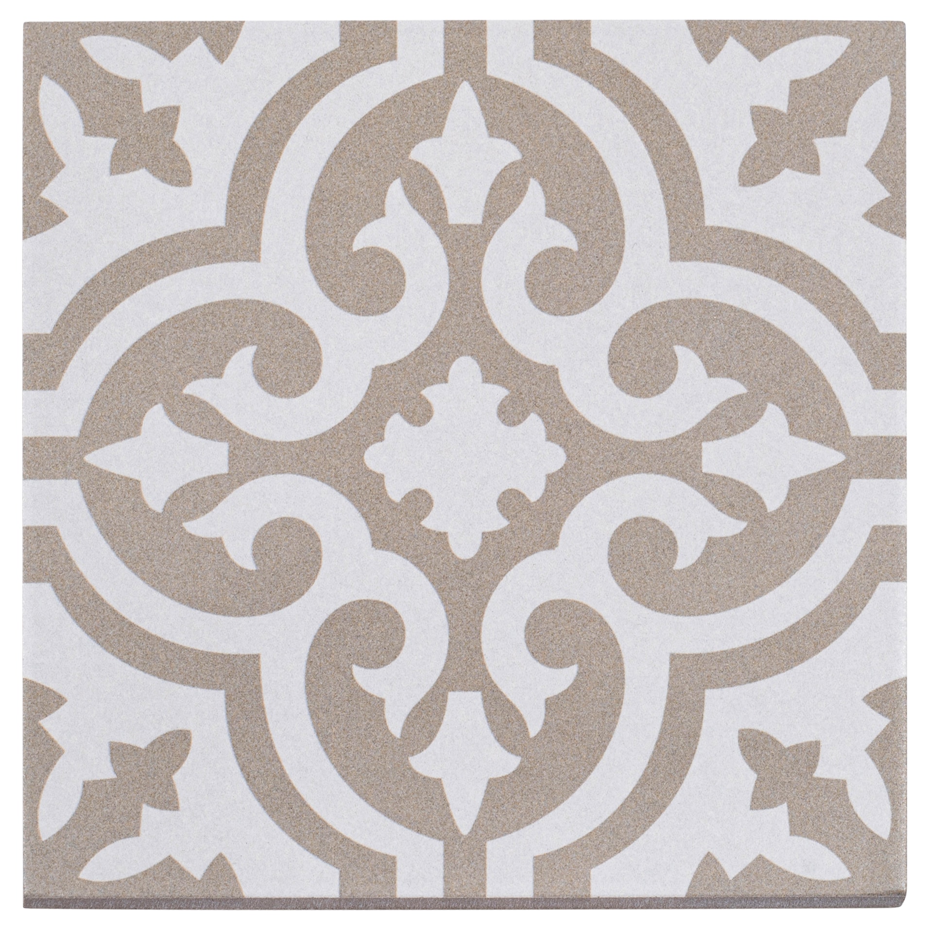 Andova Tiles SAM-ANDBLI291 Sample- Eclectic 8-in x 8-in Matte Porcelain Patterned Floor and Wall Tile
