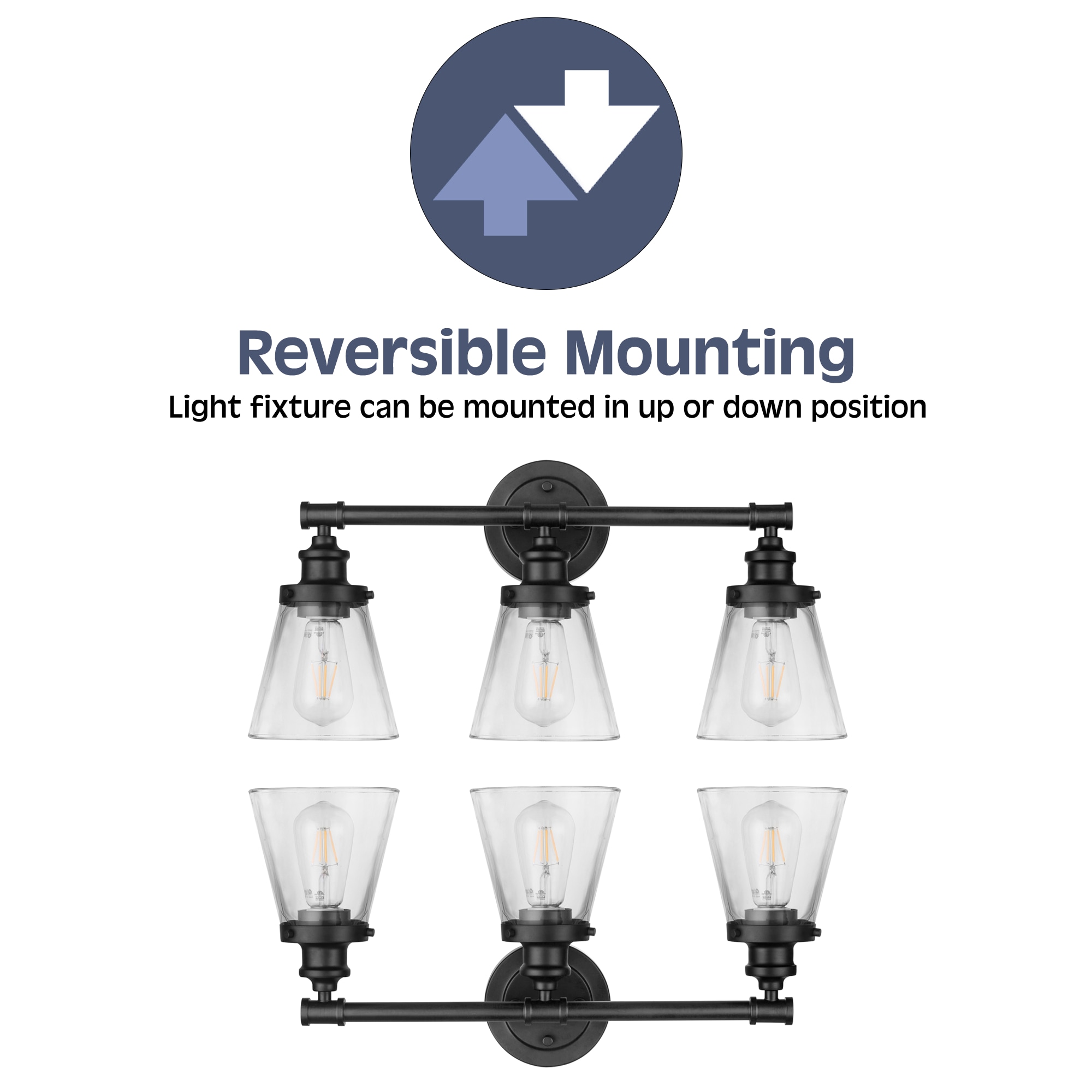 Helenah Matte Black Outdoor Dimmable Vanity Light