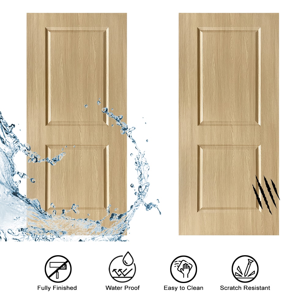CALHOME OAK-2PANEL-80X36 Slab-Doors - View #2