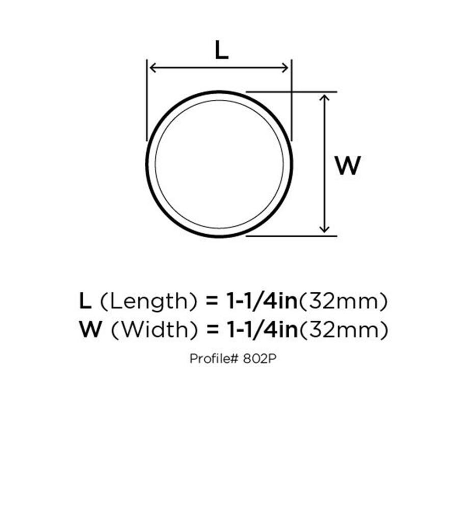Amerock BP802PW Cabinet-Knobs - View #7