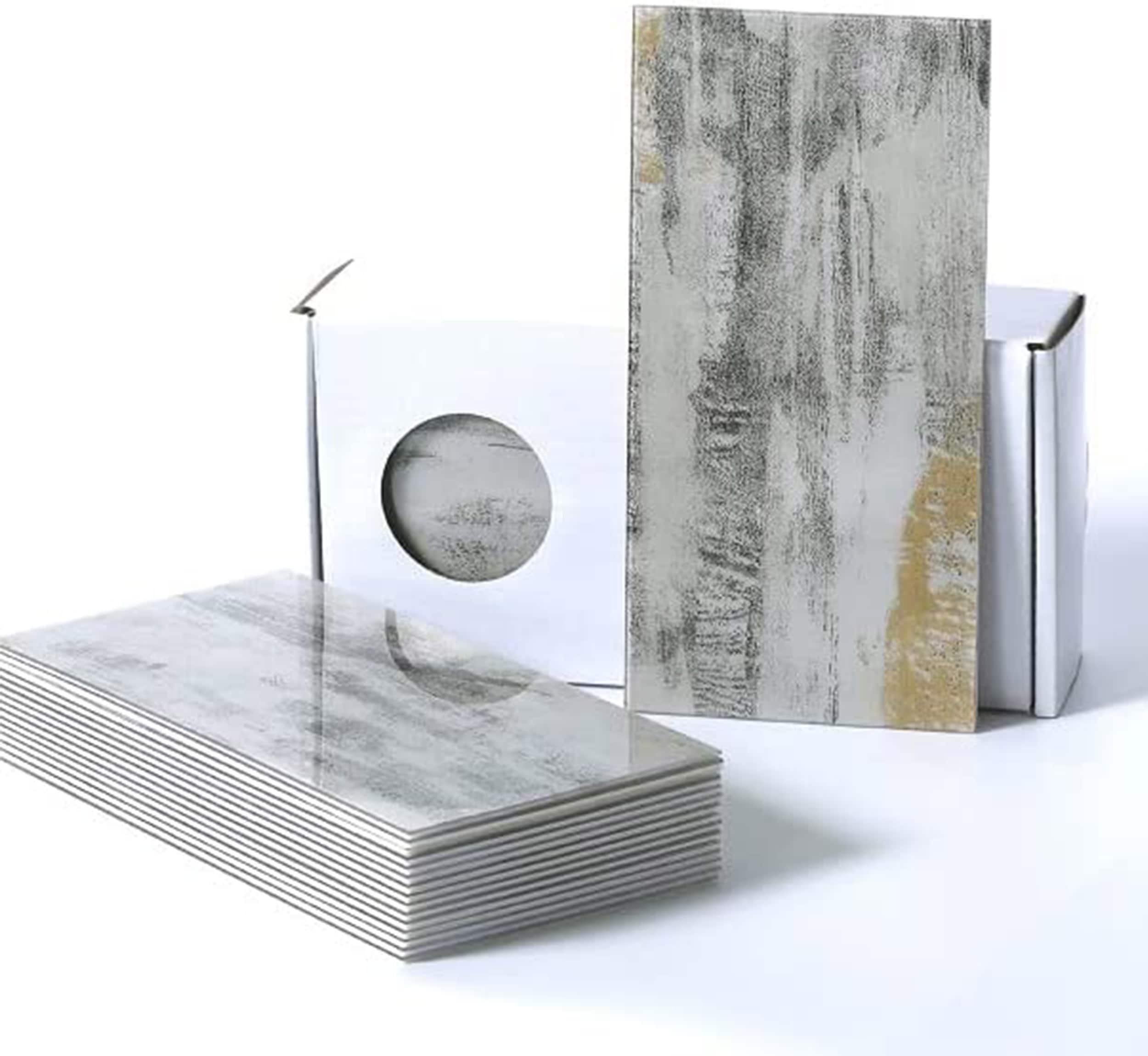 Avant Decor LVT010 Florence Rustic Gray 4-in x 8-in Sealed Resin Marble Look Wall Tile (4.84-sq. ft/ Carton)