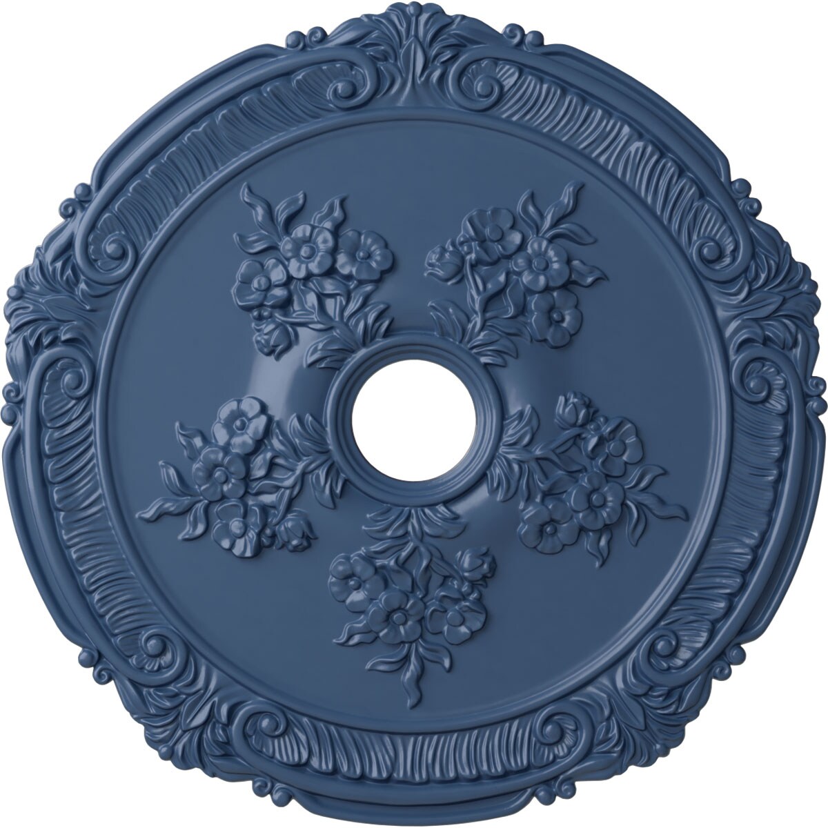 Ekena Millwork CM26ATAMF Attica with Rose 26-in W x 26-in L Painted Americana Polyurethane Whole Ceiling Medallion