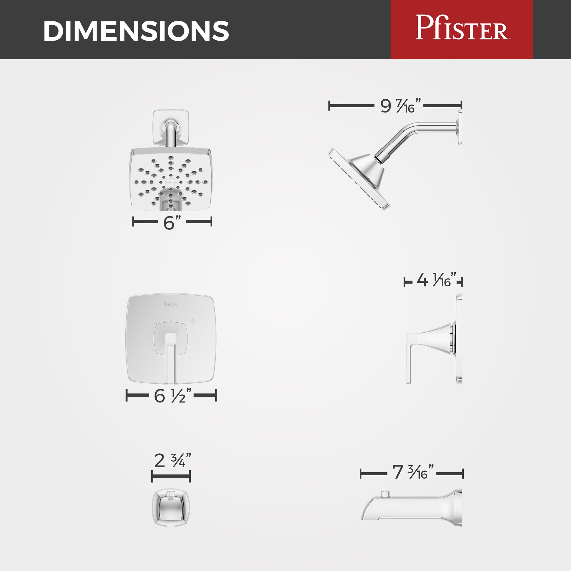 Pfister 8P8WS2VRISCC Tub-Shower-Faucets - View #11